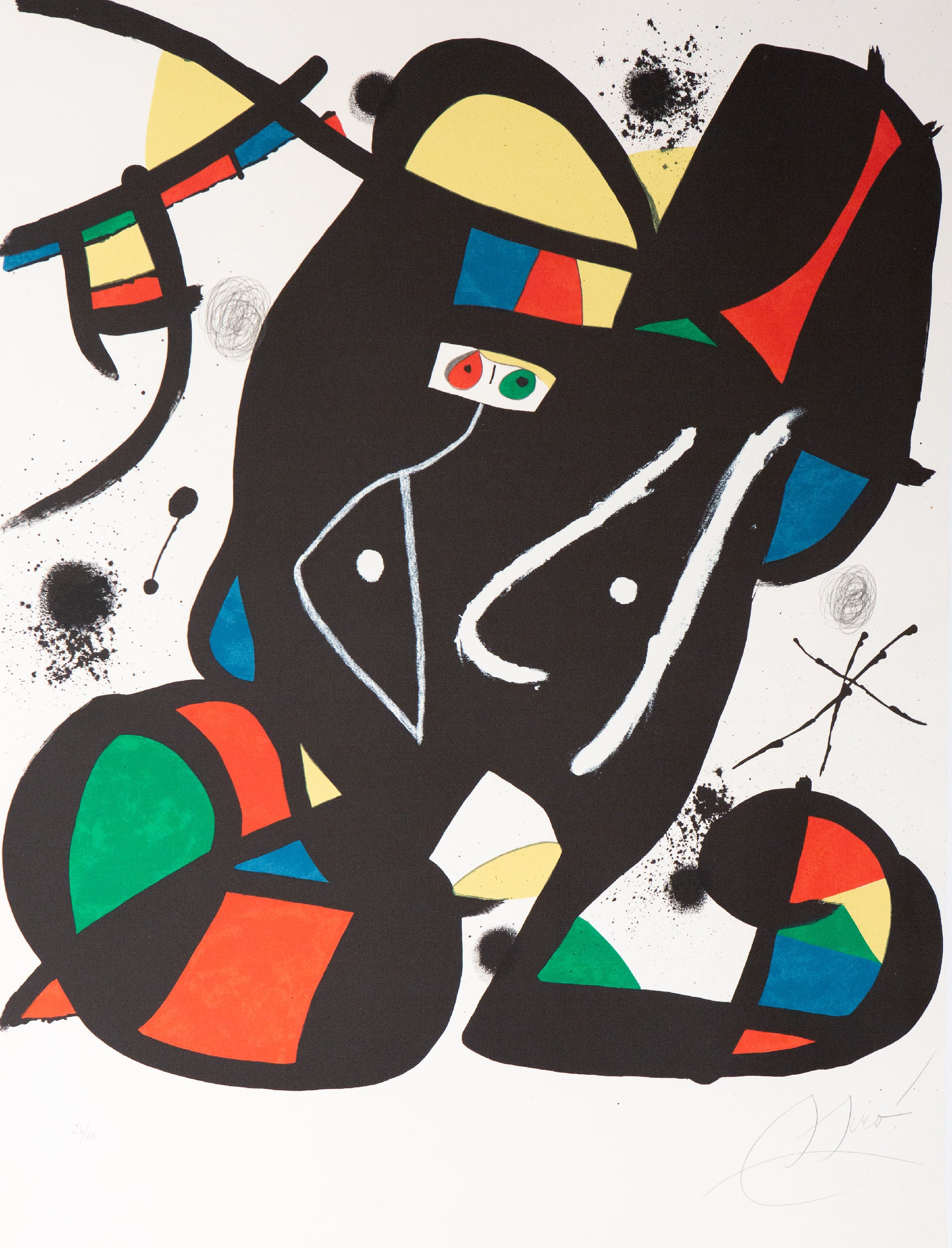 JOAN MIRO "COLPIR SENSE NAFRAR III" LITHO, 1981 - Image 3