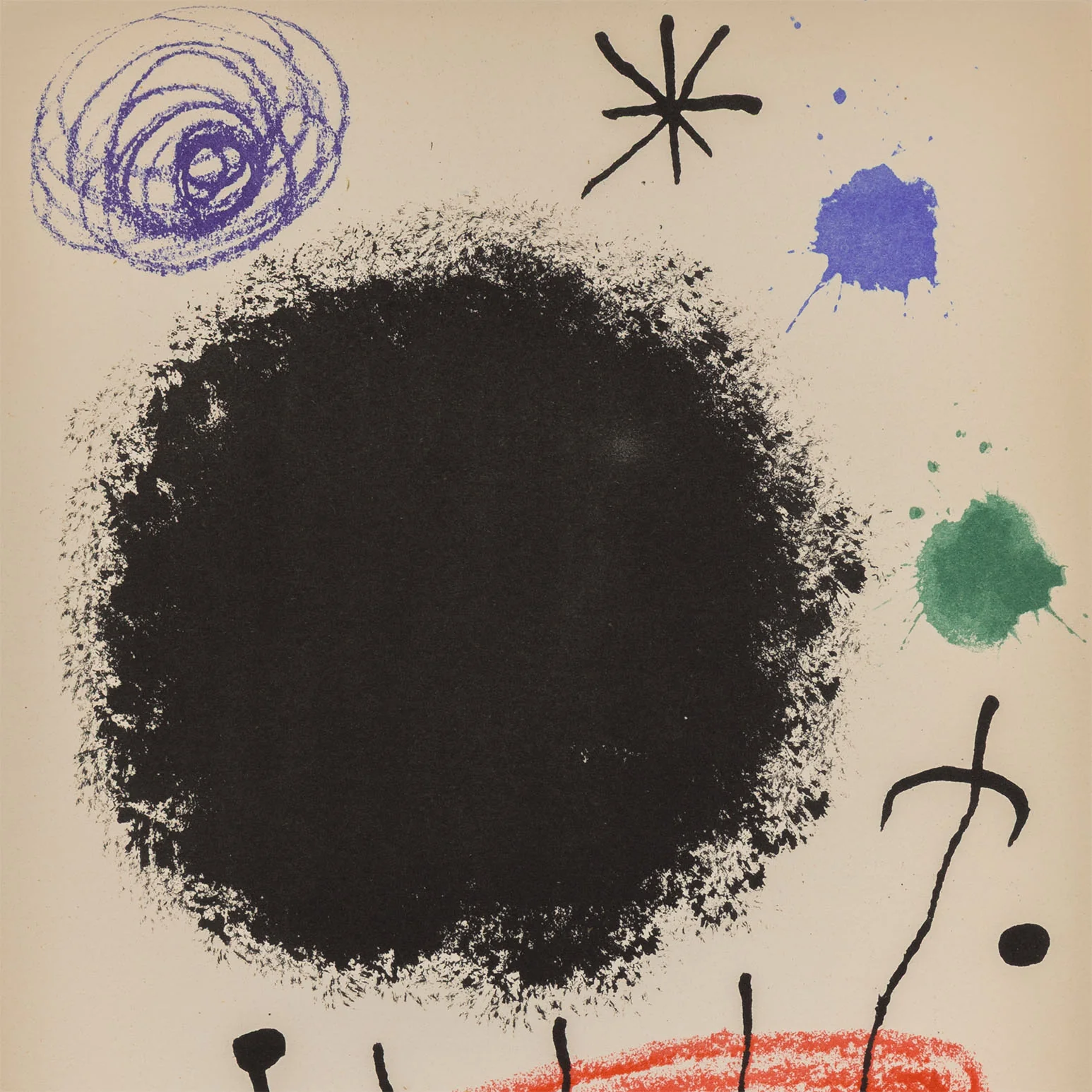 JOAN MIRO "OBRA INÈDITA RECENT I" LITHOGRAPH, 1964 - Image 5