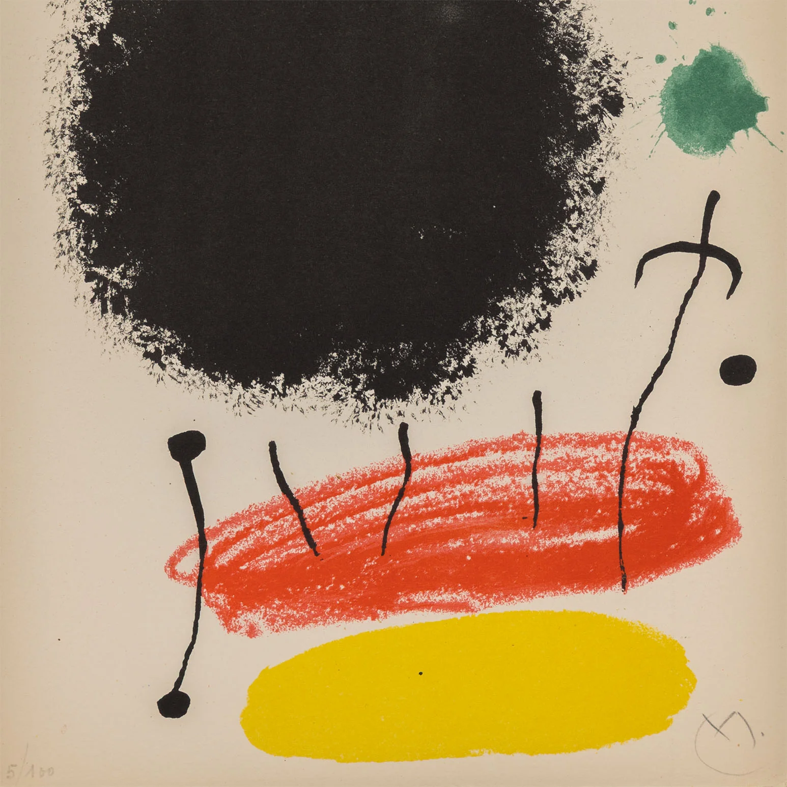 JOAN MIRO "OBRA INÈDITA RECENT I" LITHOGRAPH, 1964 - Image 6