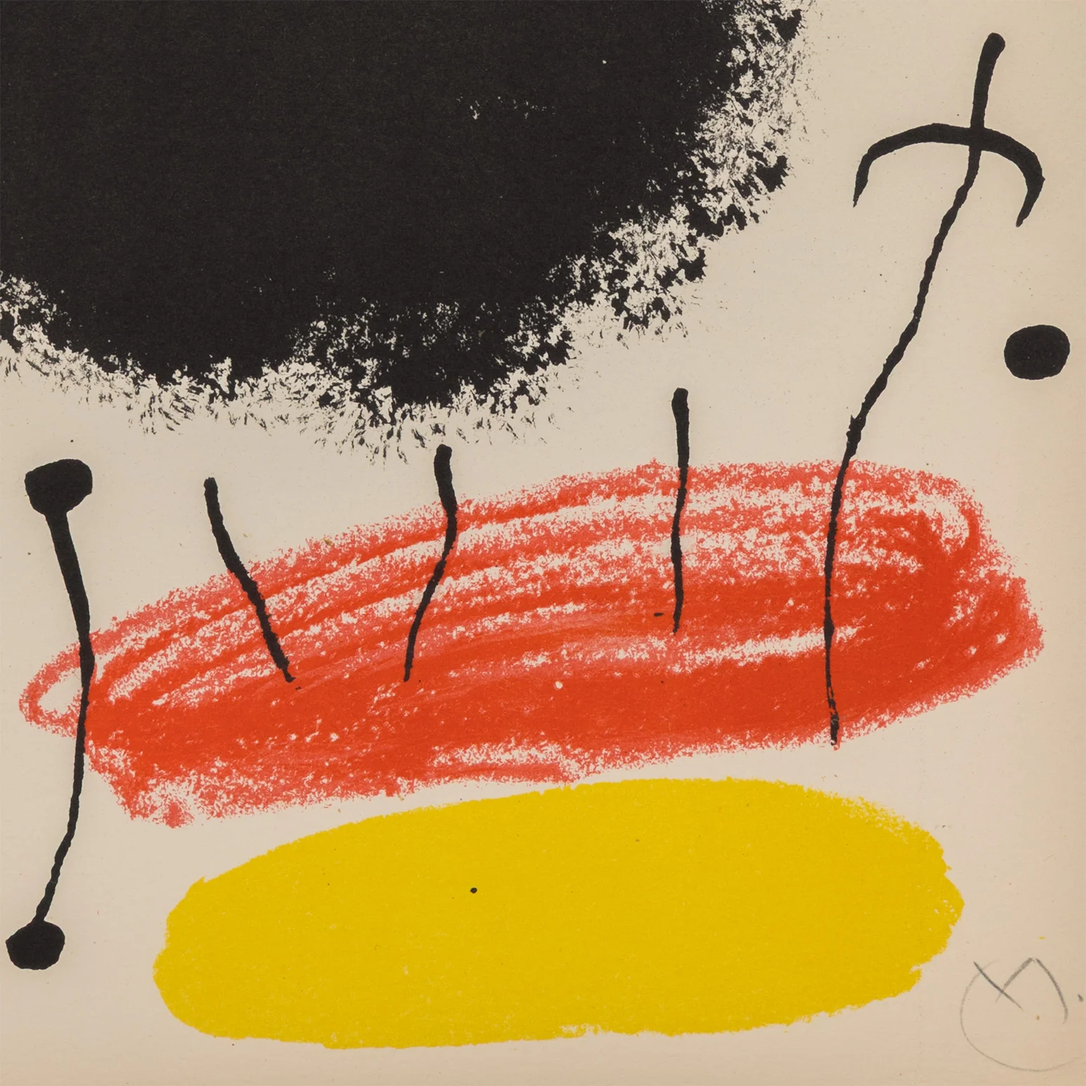 JOAN MIRO "OBRA INÈDITA RECENT I" LITHOGRAPH, 1964 - Image 9