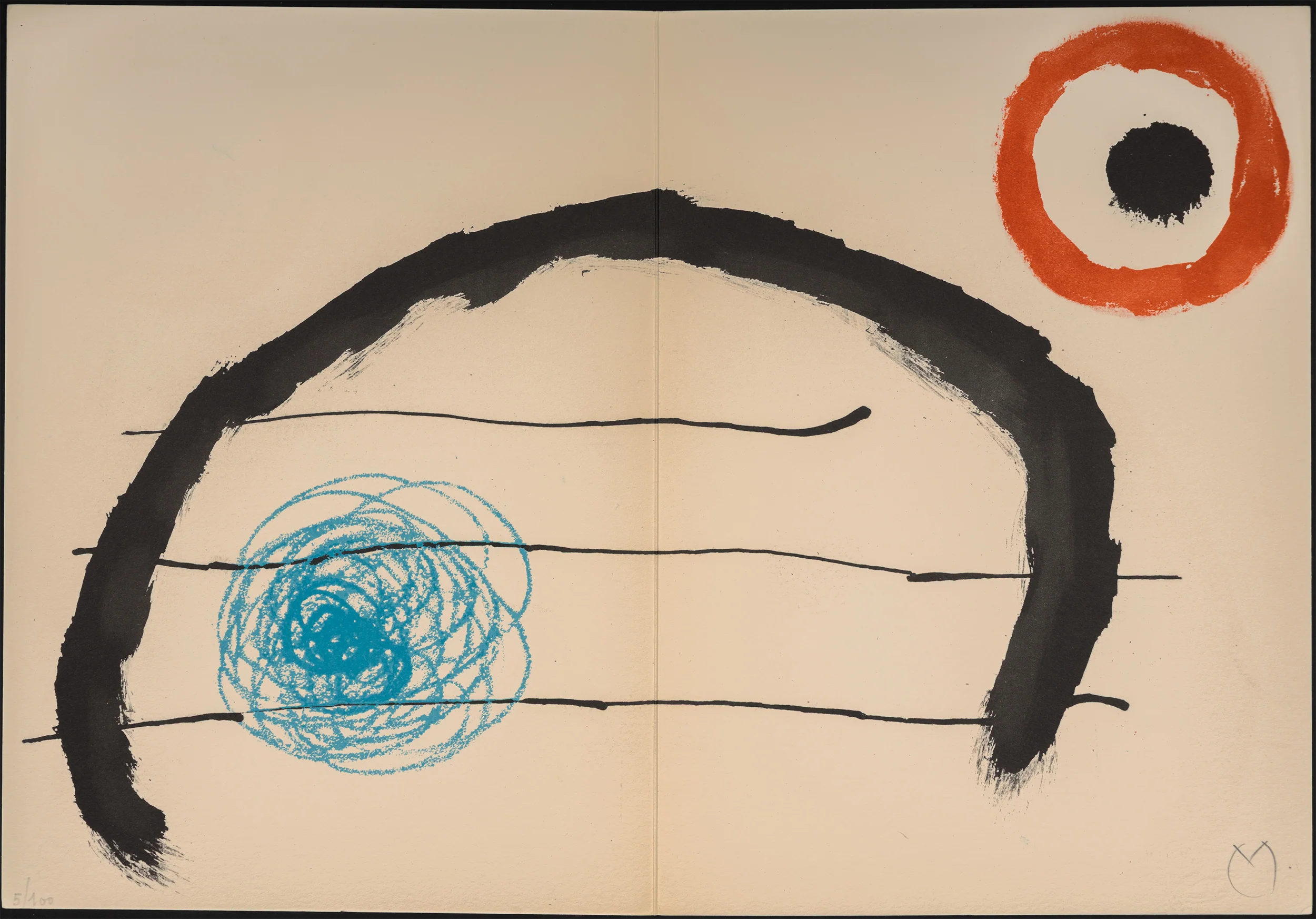 JOAN MIRO "OBRA INÈDITA RECENT IX" LITHOGRAPH, 1964 - Image 16