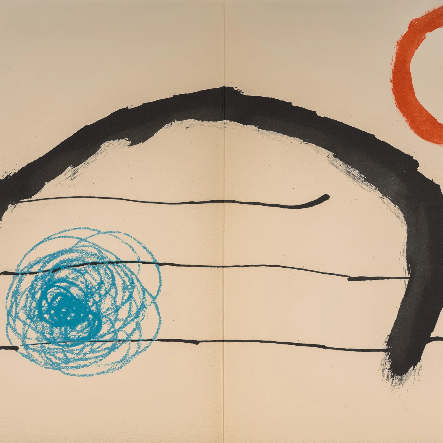 JOAN MIRO "OBRA INÈDITA RECENT IX" LITHOGRAPH, 1964 - Image 5