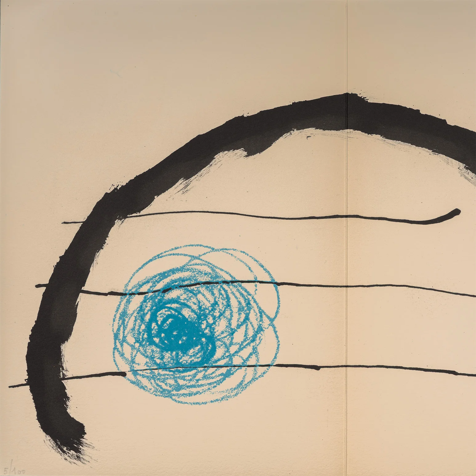 JOAN MIRO "OBRA INÈDITA RECENT IX" LITHOGRAPH, 1964 - Image 6