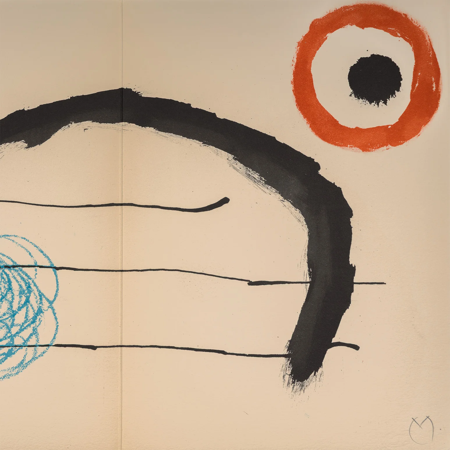 JOAN MIRO "OBRA INÈDITA RECENT IX" LITHOGRAPH, 1964 - Image 7