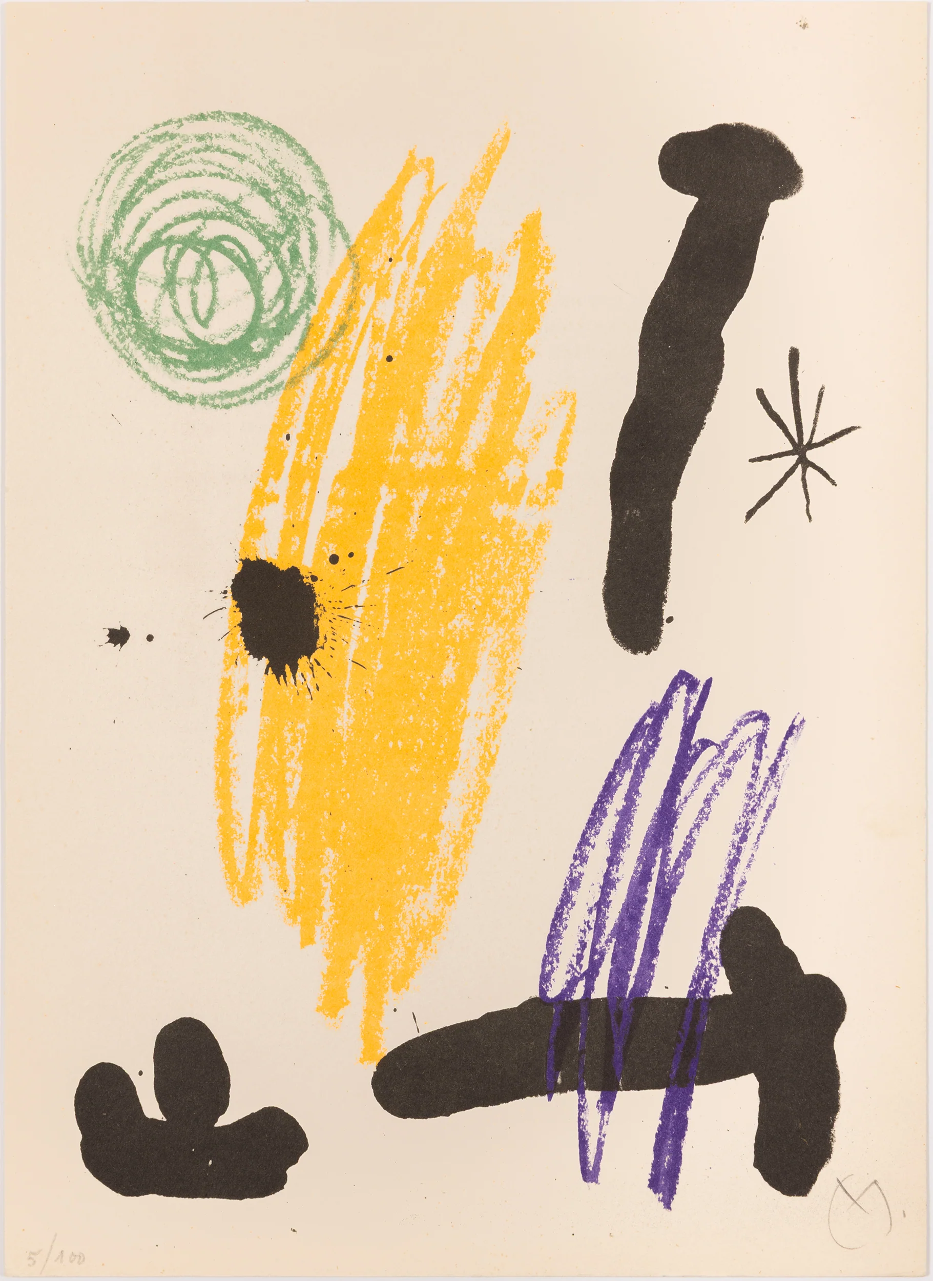 JOAN MIRO "OBRA INÈDITA RECENT V" LITHOGRAPH, 1964 - Image 14
