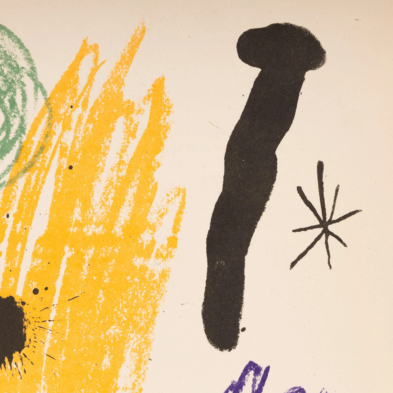 JOAN MIRO "OBRA INÈDITA RECENT V" LITHOGRAPH, 1964 - Image 6