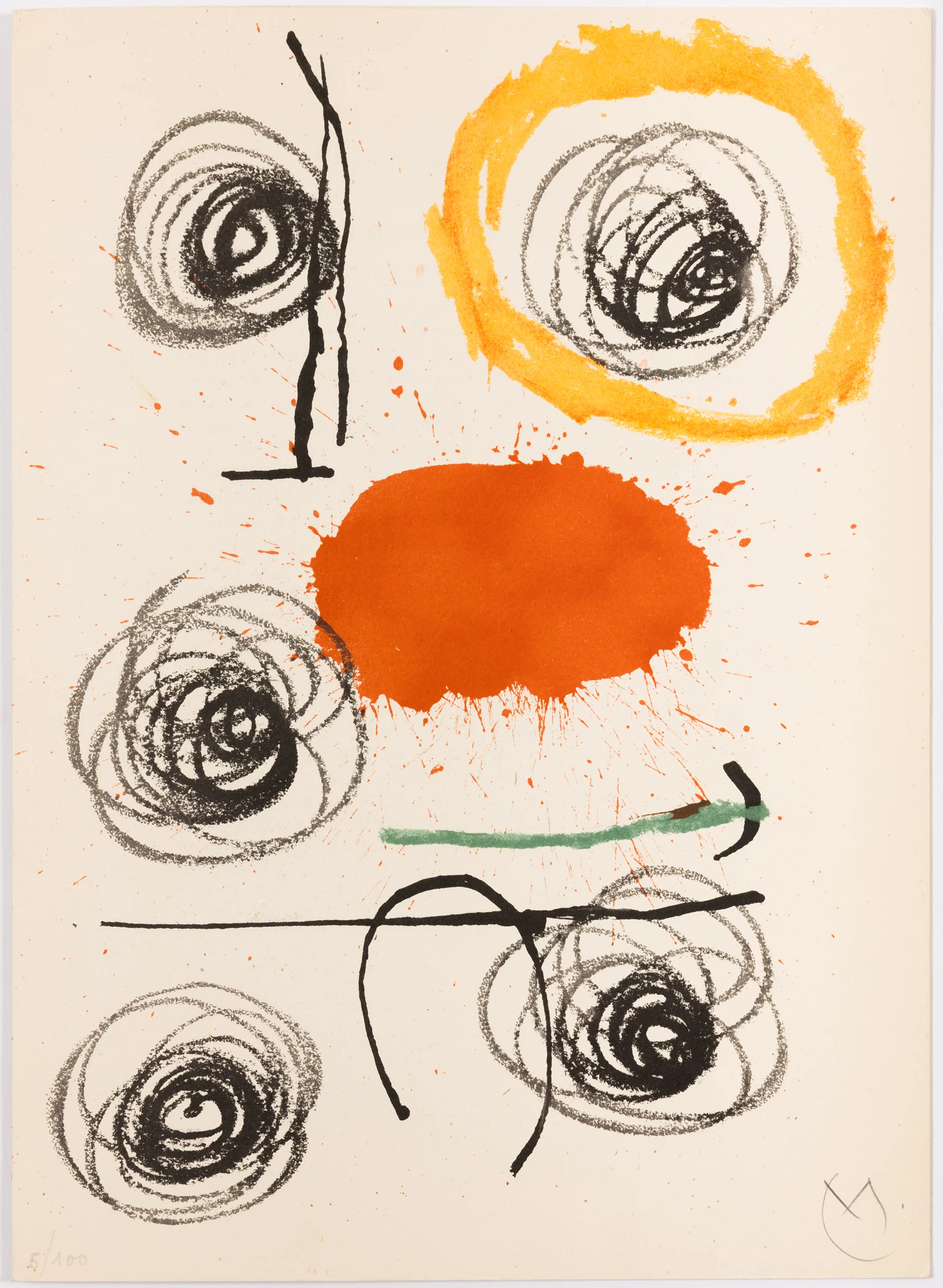 JOAN MIRO "OBRA INÈDITA RECENT X" LITHOGRAPH, 1964 - Image 13