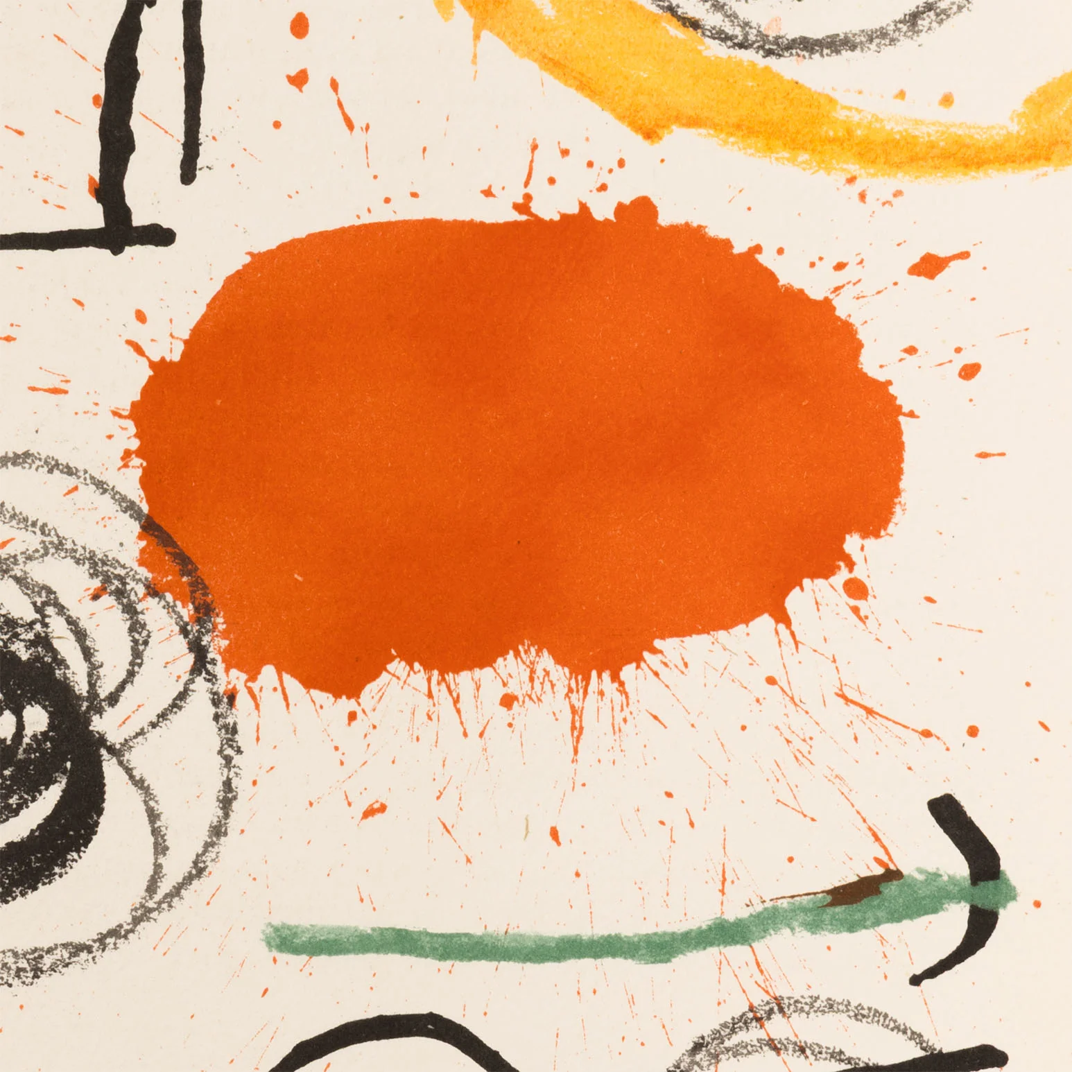 JOAN MIRO "OBRA INÈDITA RECENT X" LITHOGRAPH, 1964 - Image 7