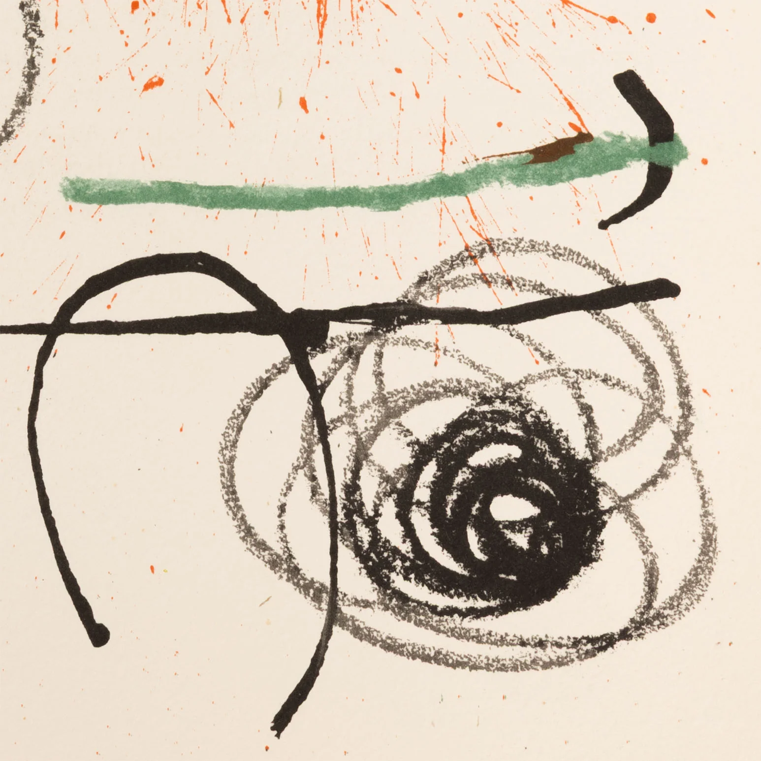 JOAN MIRO "OBRA INÈDITA RECENT X" LITHOGRAPH, 1964 - Image 8
