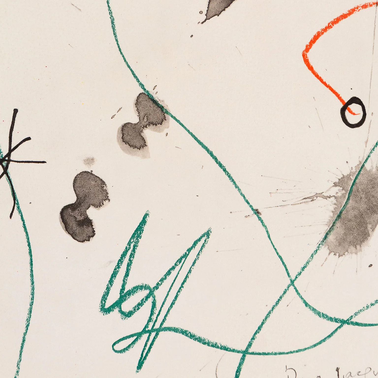 JOAN MIRO "QUELQUES FLEURS #31: SLEZ & TAILLANDIER", 1964 - Image 6