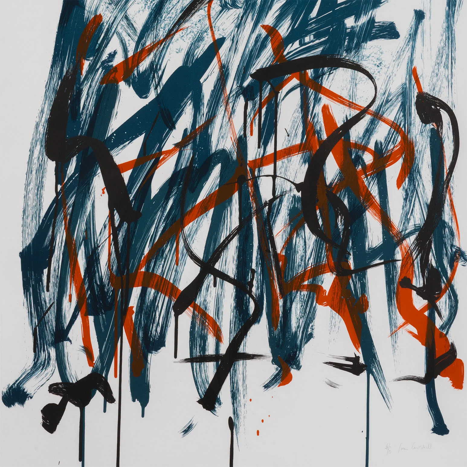 JOAN MITCHELL "BRUSH" LITHOGRAPH, 1981 - Image 6