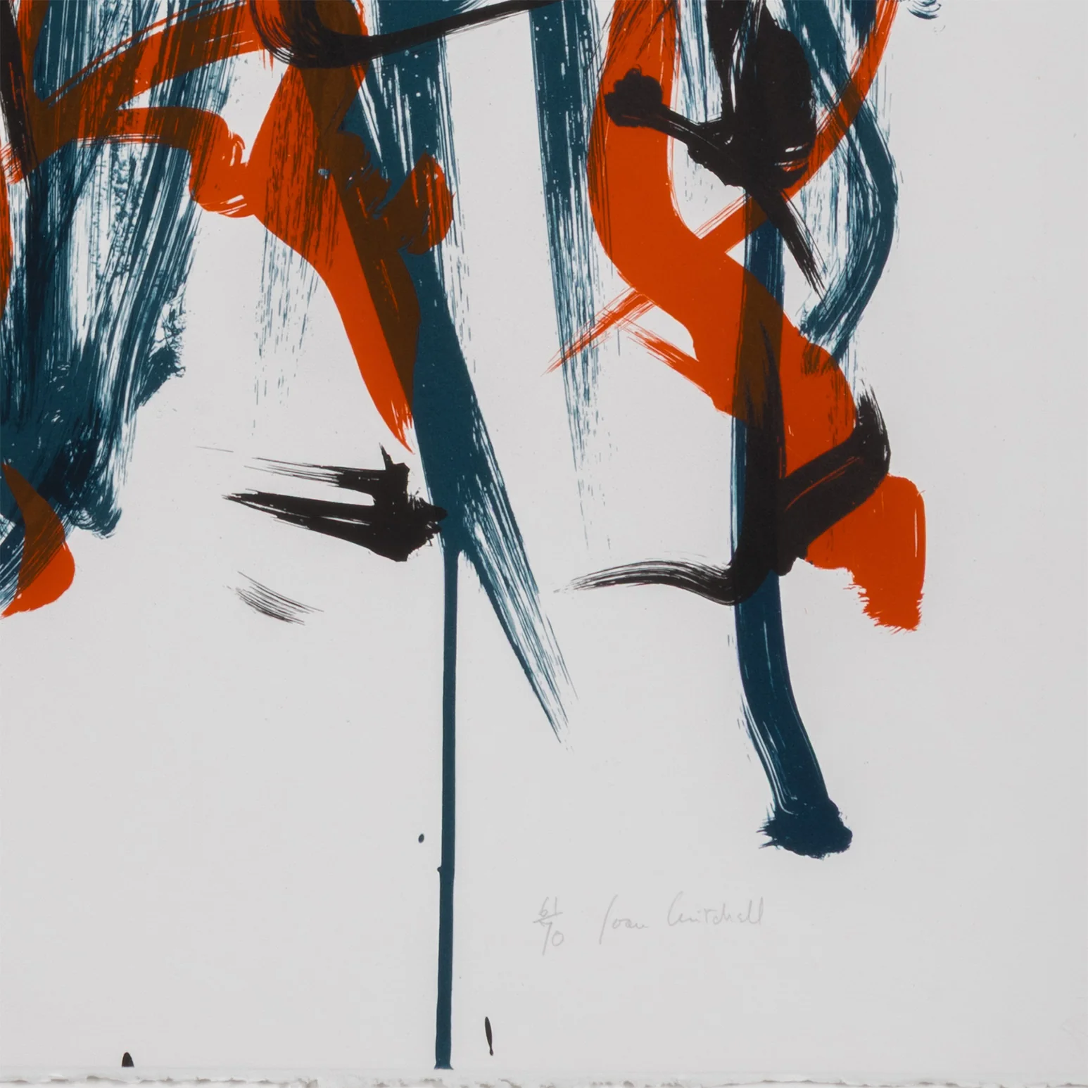 JOAN MITCHELL "BRUSH" LITHOGRAPH, 1981 - Image 8