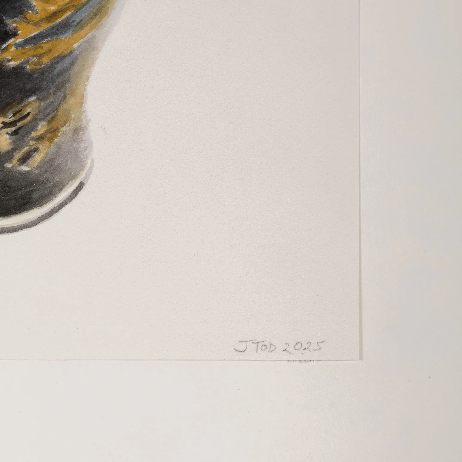 JOANNE TOD "5 O'CLOCK EST" WATERCOLOR, 2025 - Image 4