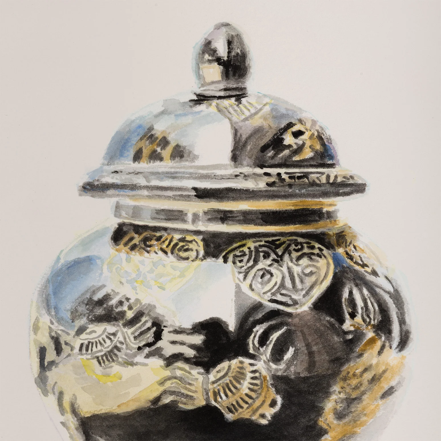 JOANNE TOD "5 O'CLOCK EST" WATERCOLOR, 2025 - Image 6
