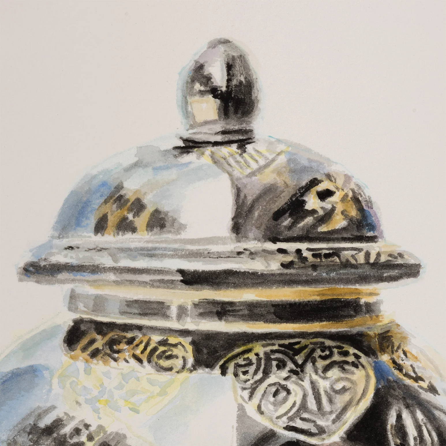 JOANNE TOD "5 O'CLOCK EST" WATERCOLOR, 2025 - Image 8