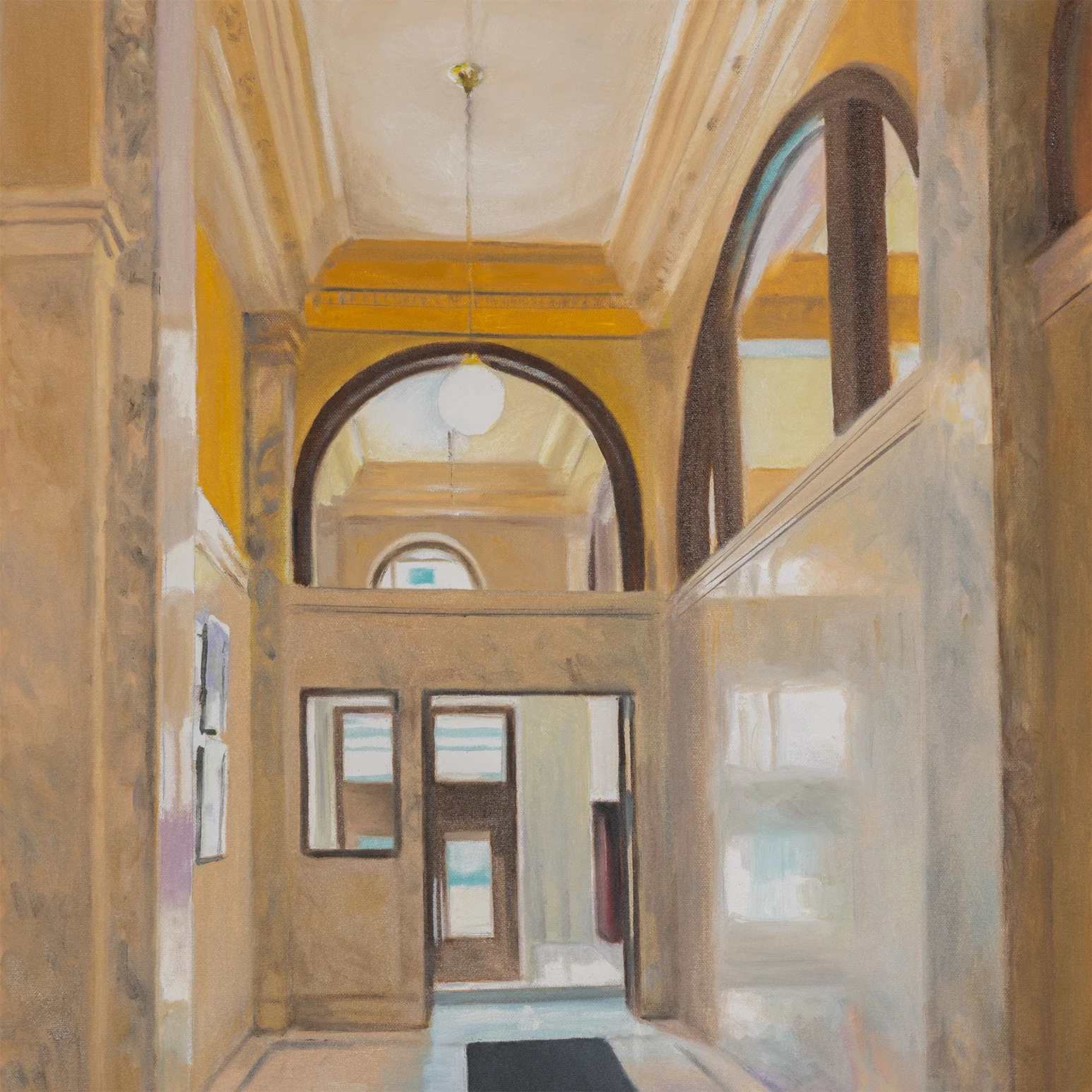 JOANNE TOD "BIRKBECK BUILDING" PAINTING, 2025 - Image 4