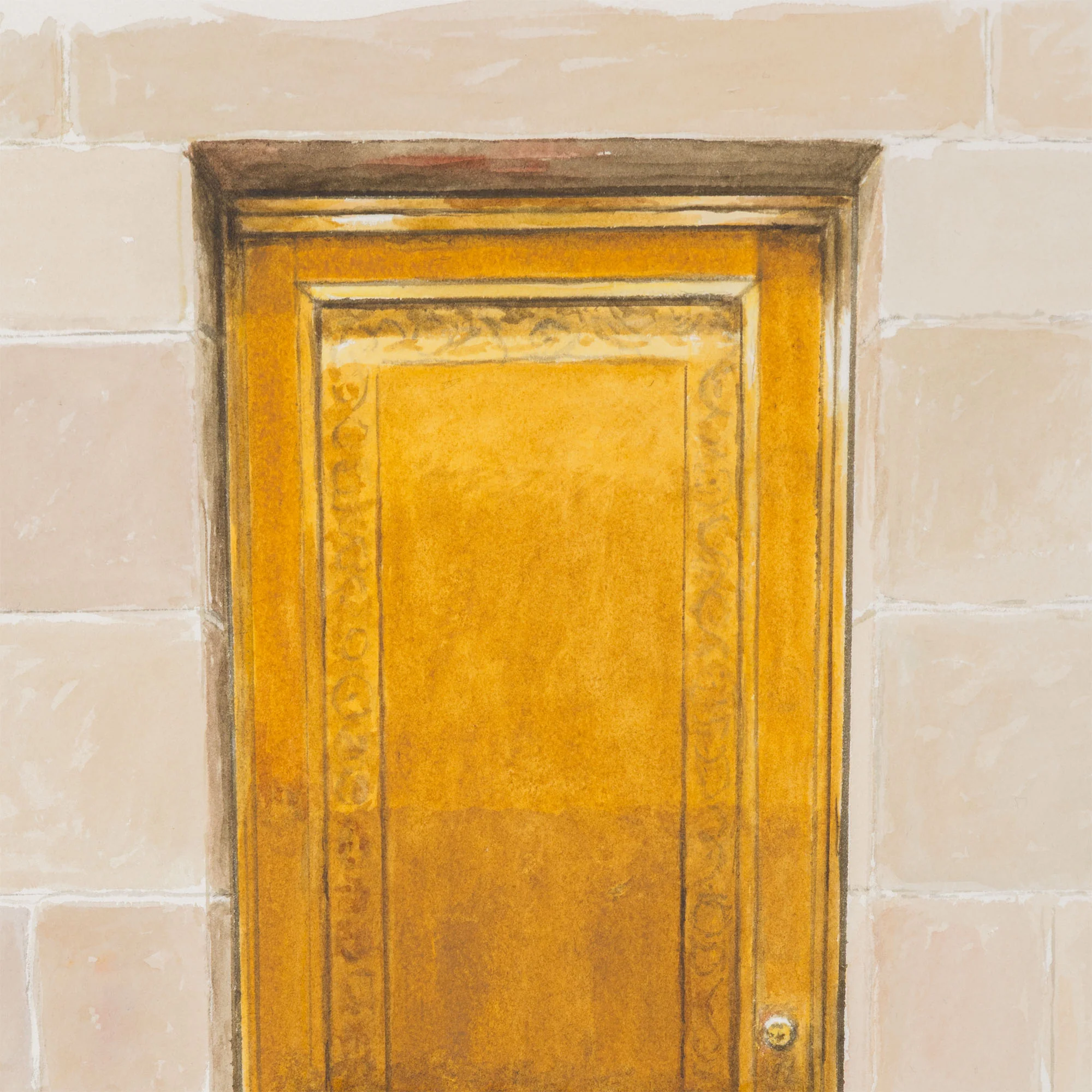 JOANNE TOD "BRASS DOOR" WATERCOLOR, 2025 - Image 4