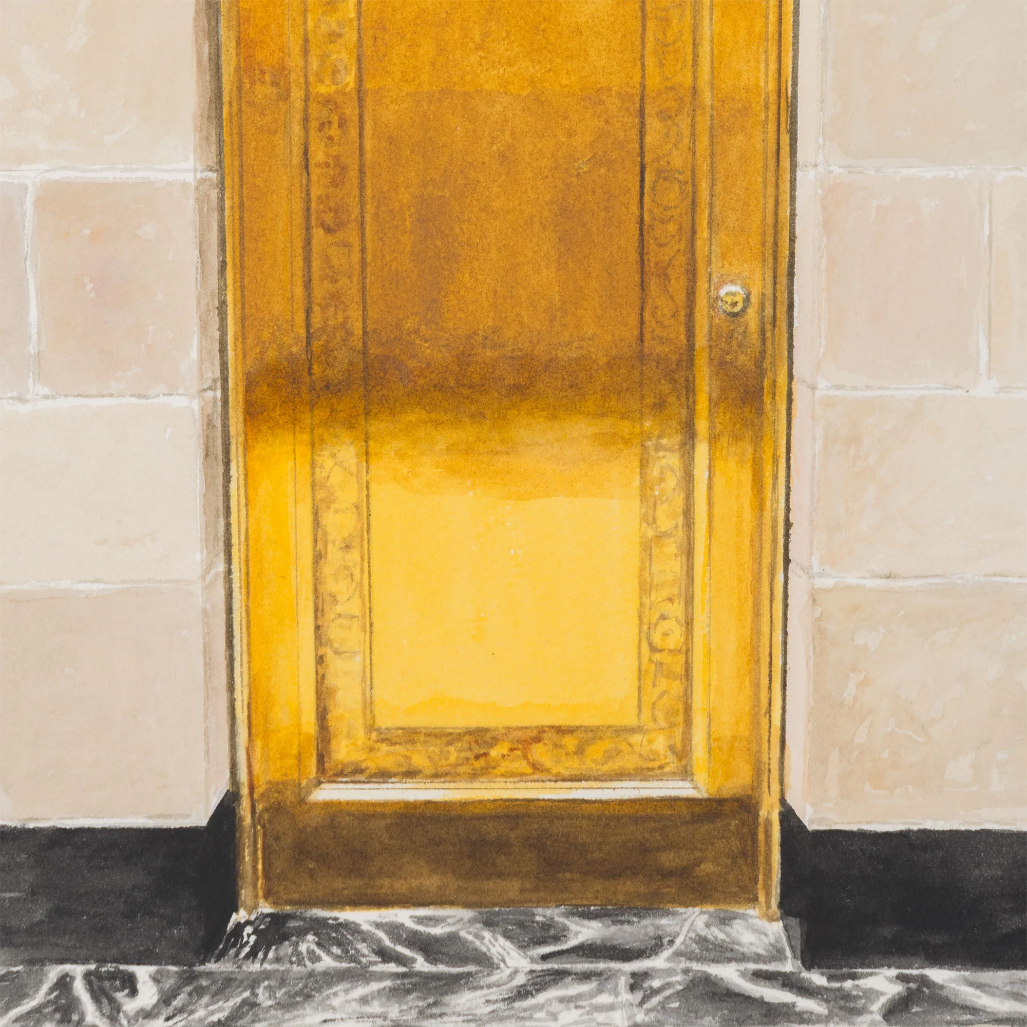 JOANNE TOD "BRASS DOOR" WATERCOLOR, 2025 - Image 5