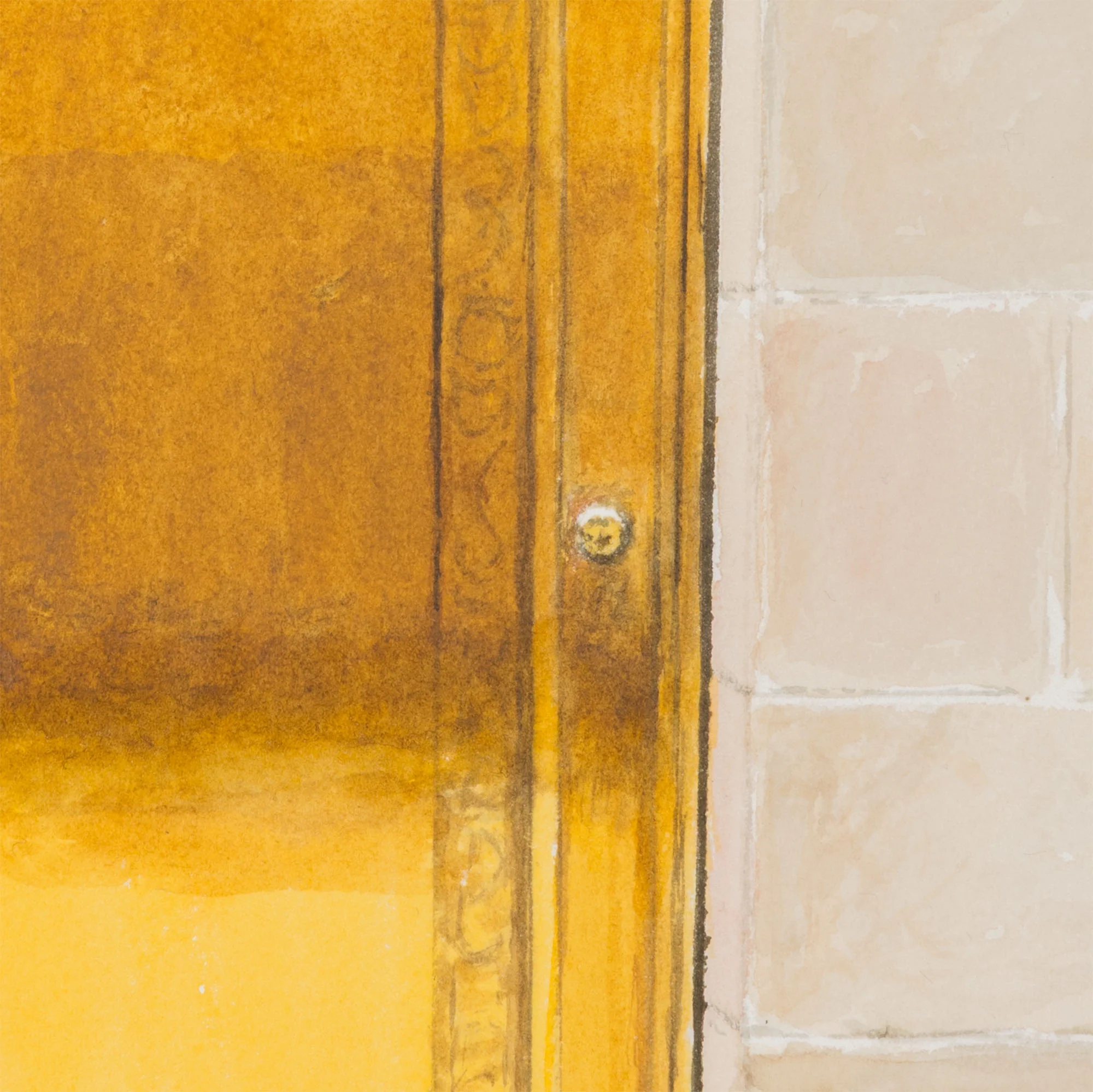 JOANNE TOD "BRASS DOOR" WATERCOLOR, 2025 - Image 6
