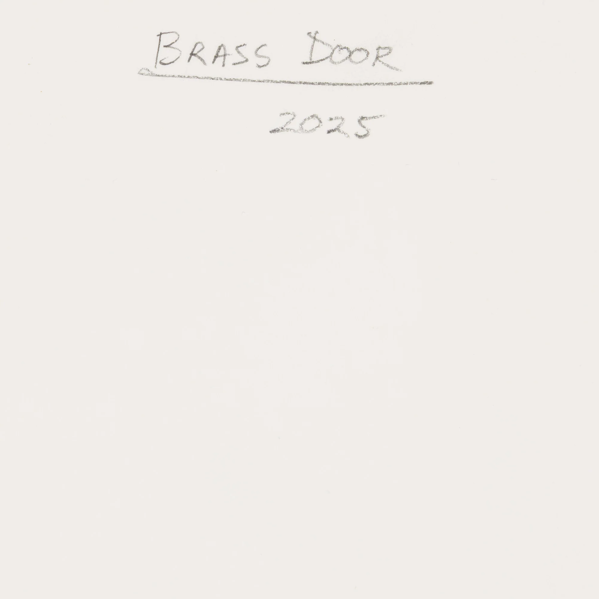 JOANNE TOD "BRASS DOOR" WATERCOLOR, 2025 - Image 7