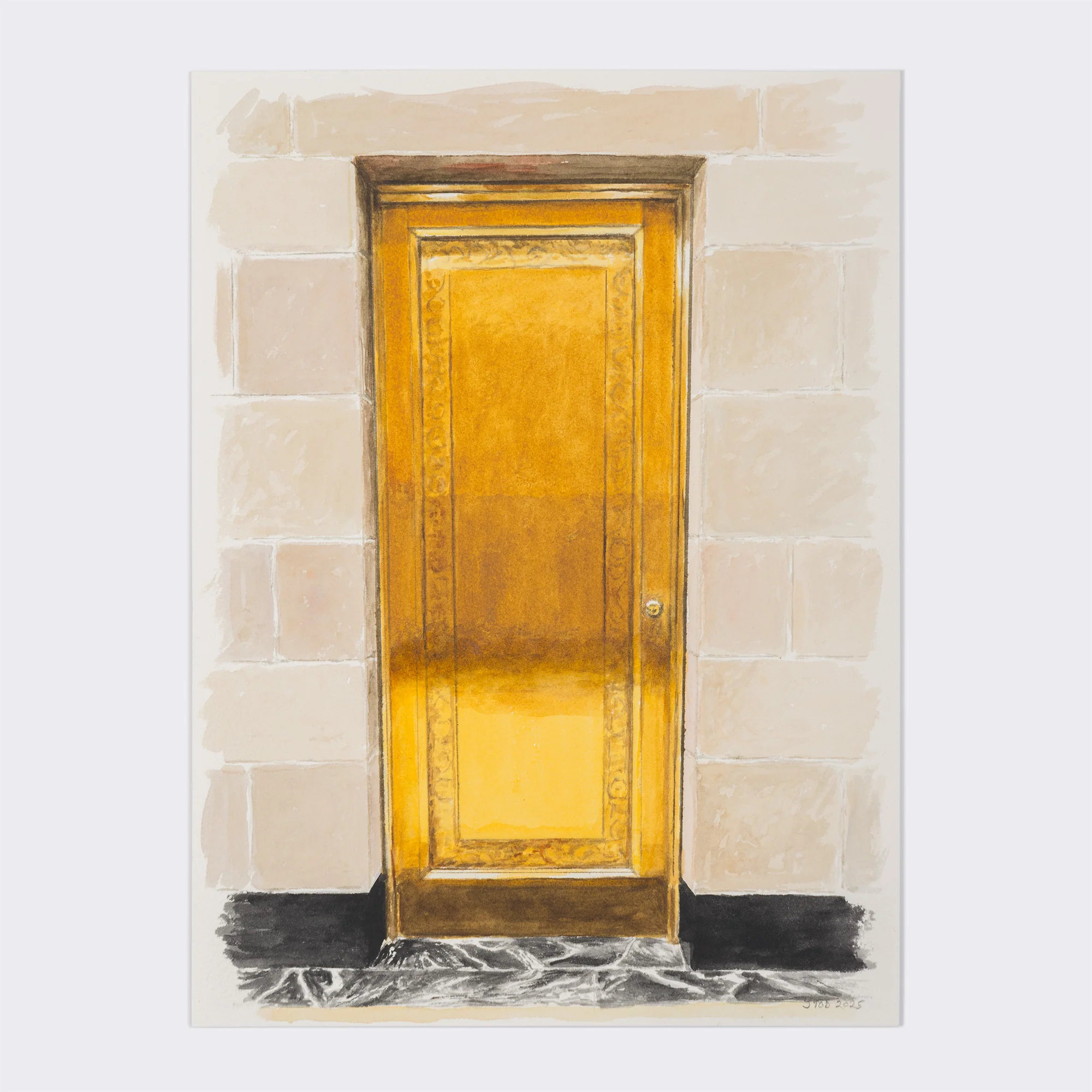 JOANNE TOD "BRASS DOOR" WATERCOLOR, 2025 - Image 9