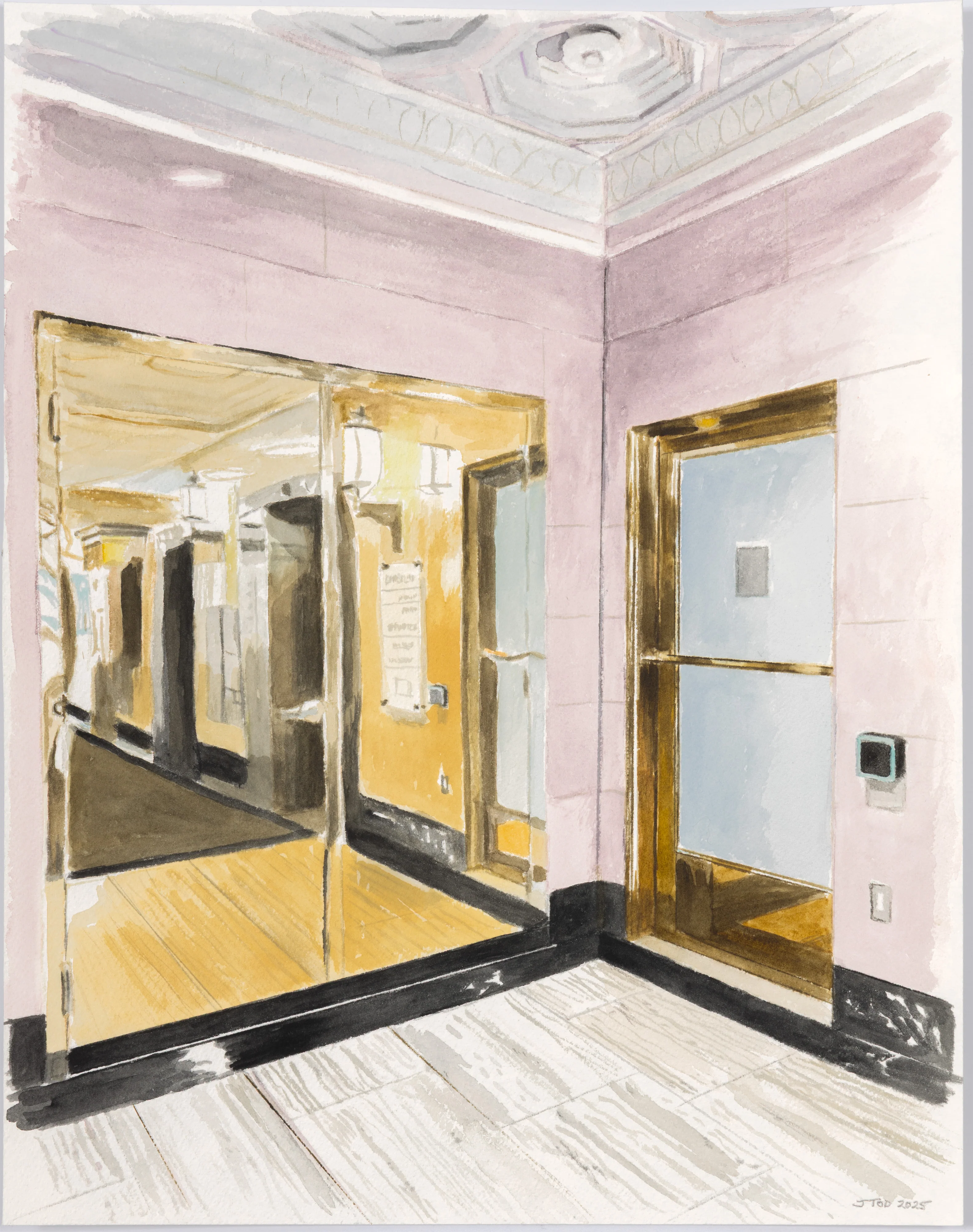 JOANNE TOD "BRASS ENTRY" WATERCOLOR, 2025 - Image 10