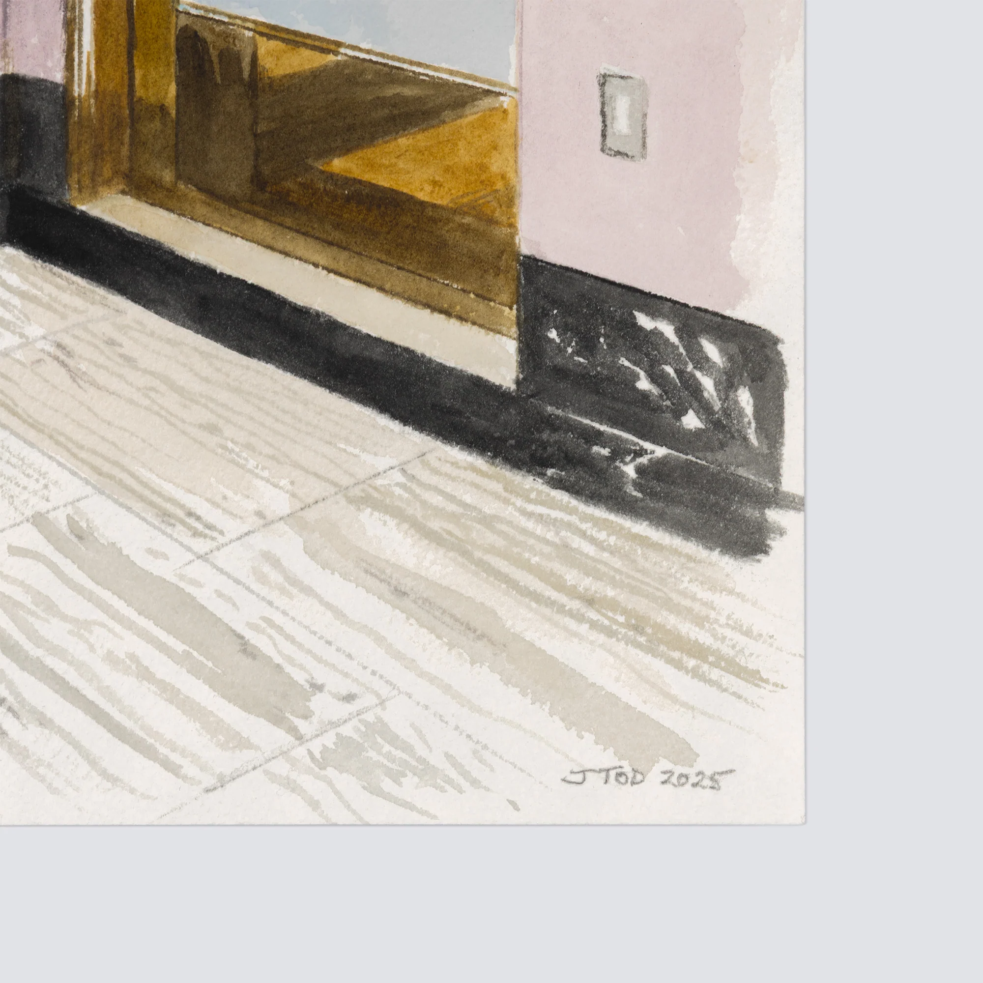 JOANNE TOD "BRASS ENTRY" WATERCOLOR, 2025 - Image 4