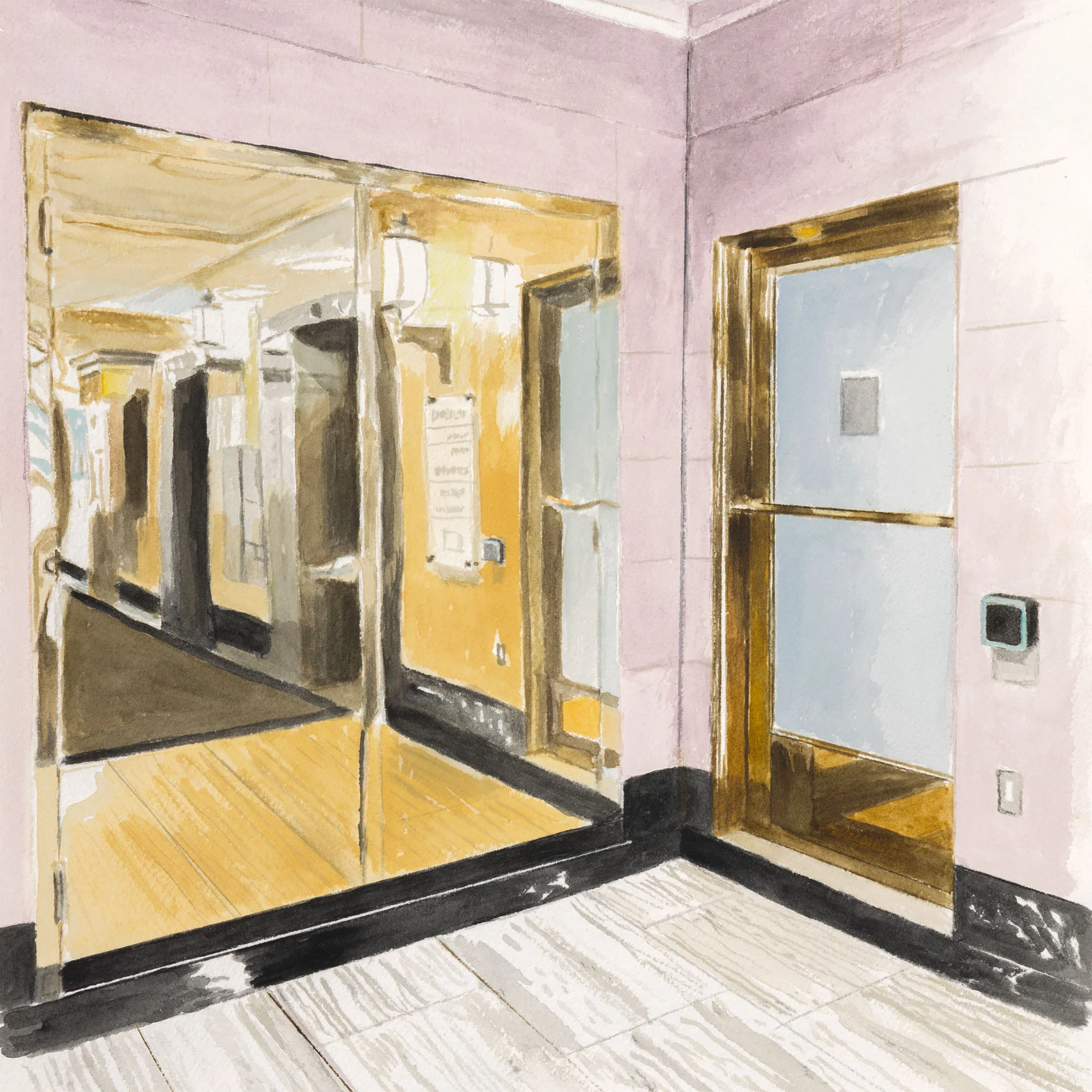 JOANNE TOD "BRASS ENTRY" WATERCOLOR, 2025 - Image 5