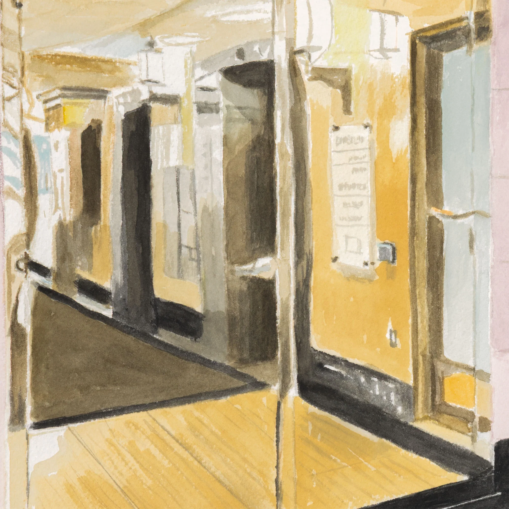 JOANNE TOD "BRASS ENTRY" WATERCOLOR, 2025 - Image 7