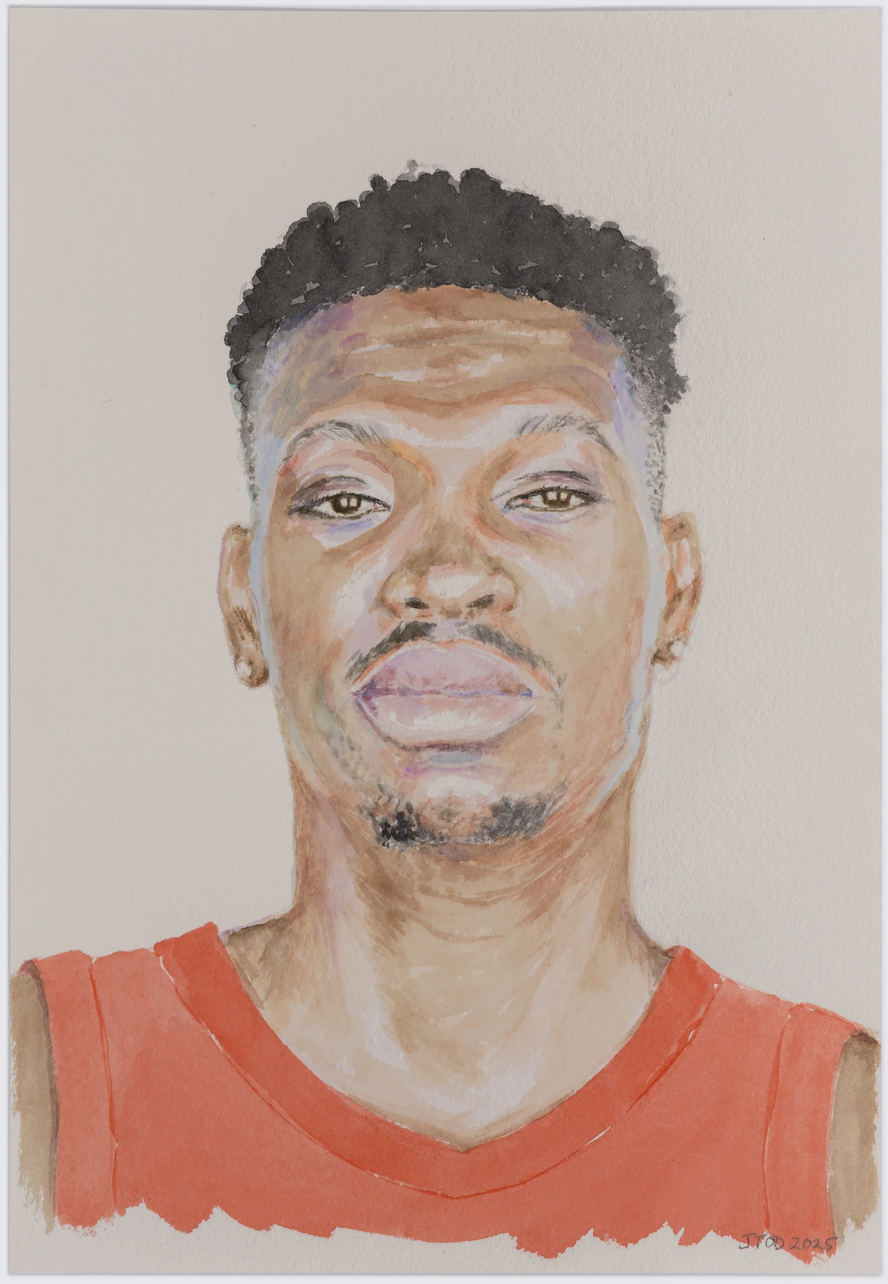 JOANNE TOD "CHRIS BOUCHER" WATERCOLOR, 2025 - Image 13