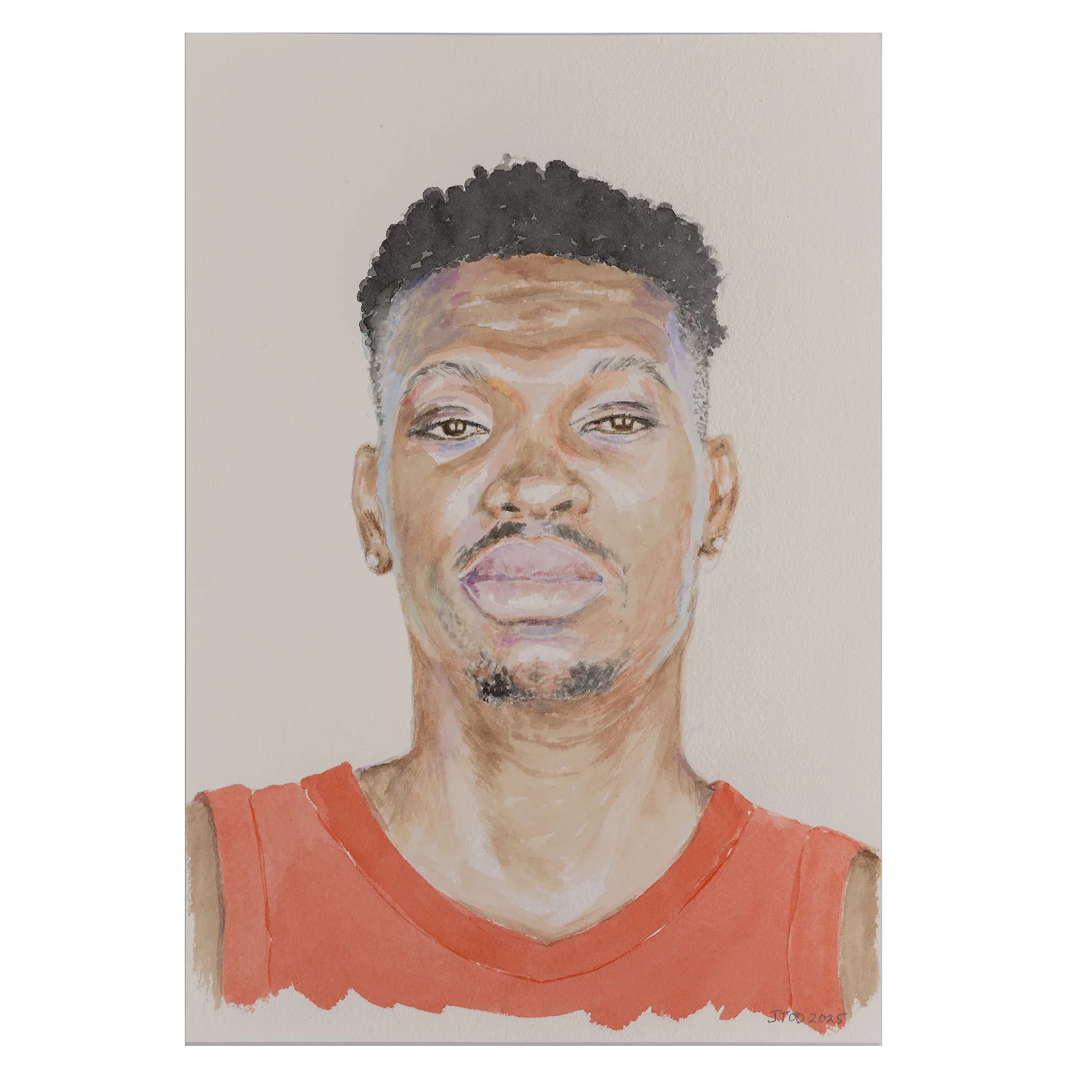 JOANNE TOD "CHRIS BOUCHER" WATERCOLOR, 2025 - Image 3