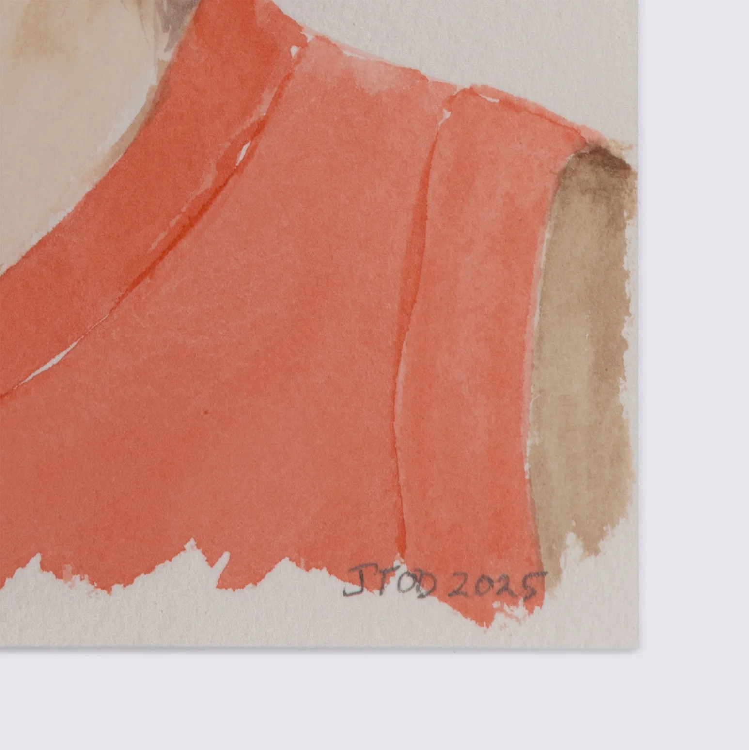 JOANNE TOD "CHRIS BOUCHER" WATERCOLOR, 2025 - Image 4