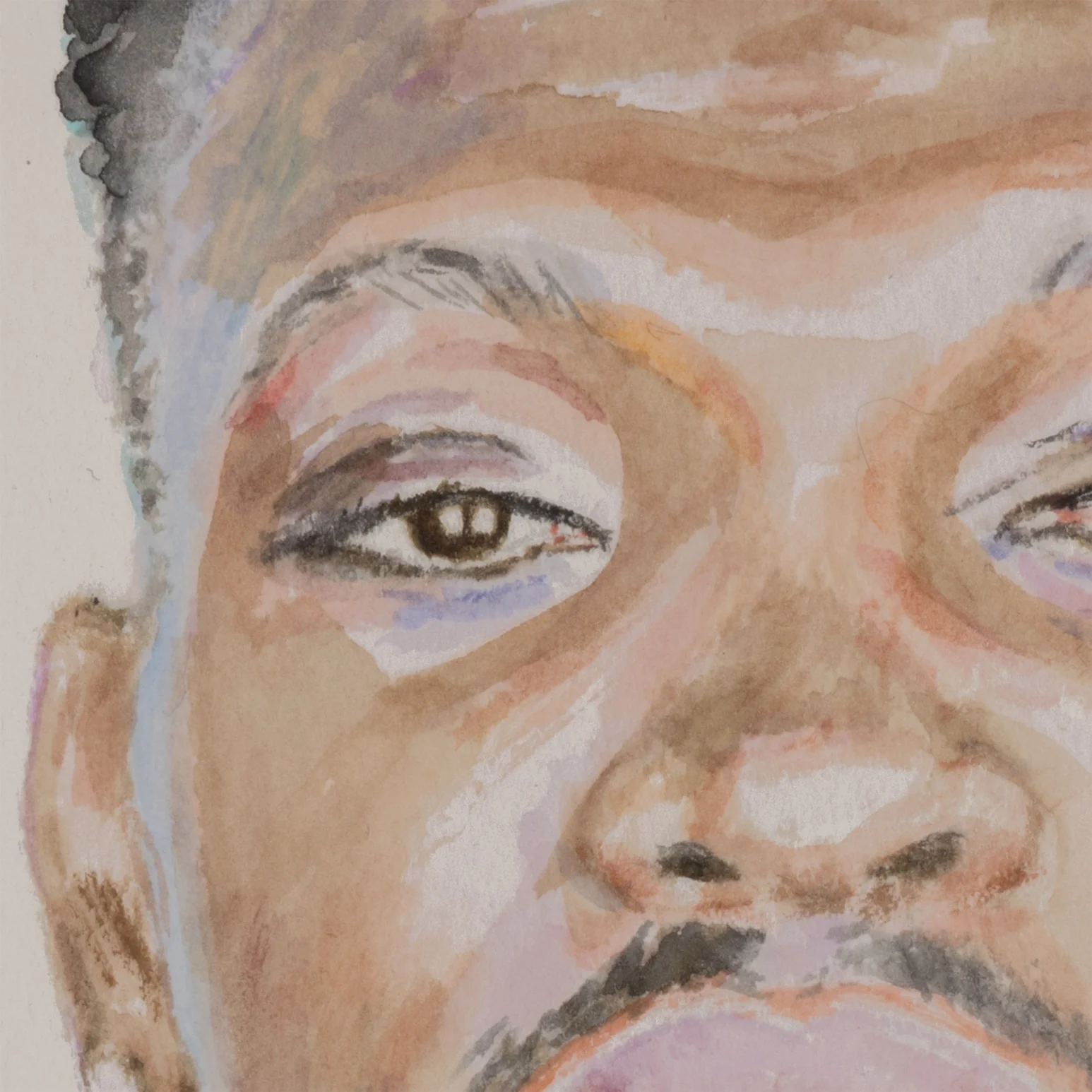 JOANNE TOD "CHRIS BOUCHER" WATERCOLOR, 2025 - Image 6