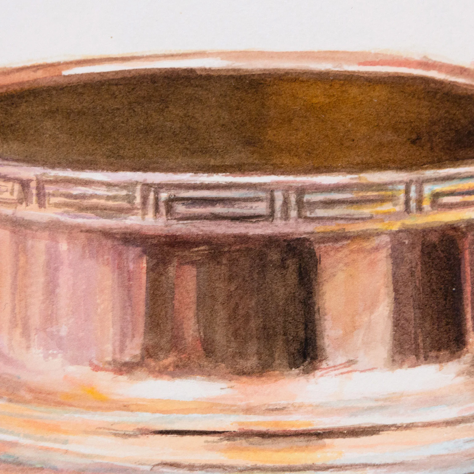 JOANNE TOD "COPPER BIRDS" WATERCOLOR, 2021 - Image 5
