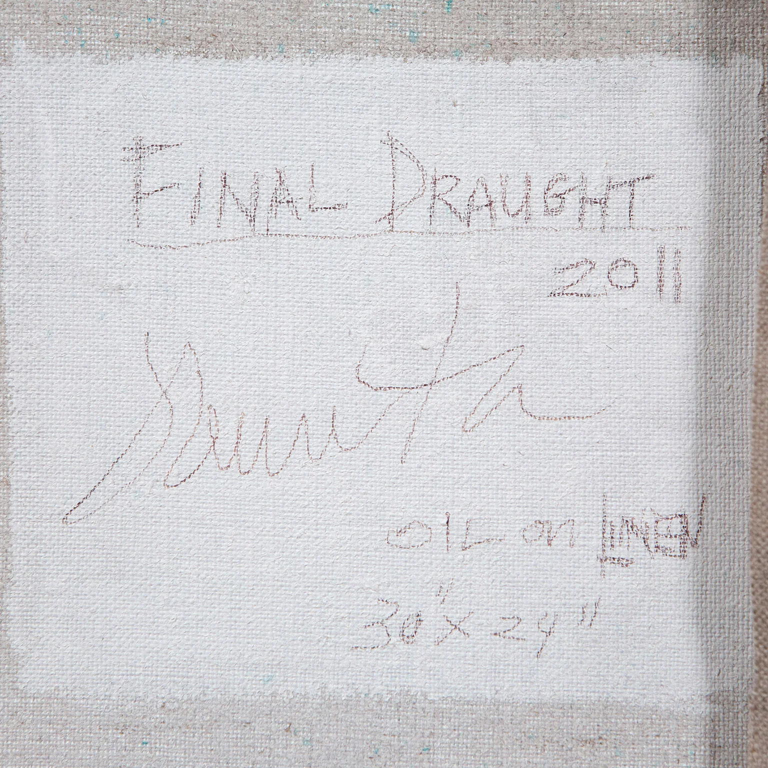 JOANNE TOD "FINAL DRAUGHT" OIL ON CANVAS, 2010 - Image 3