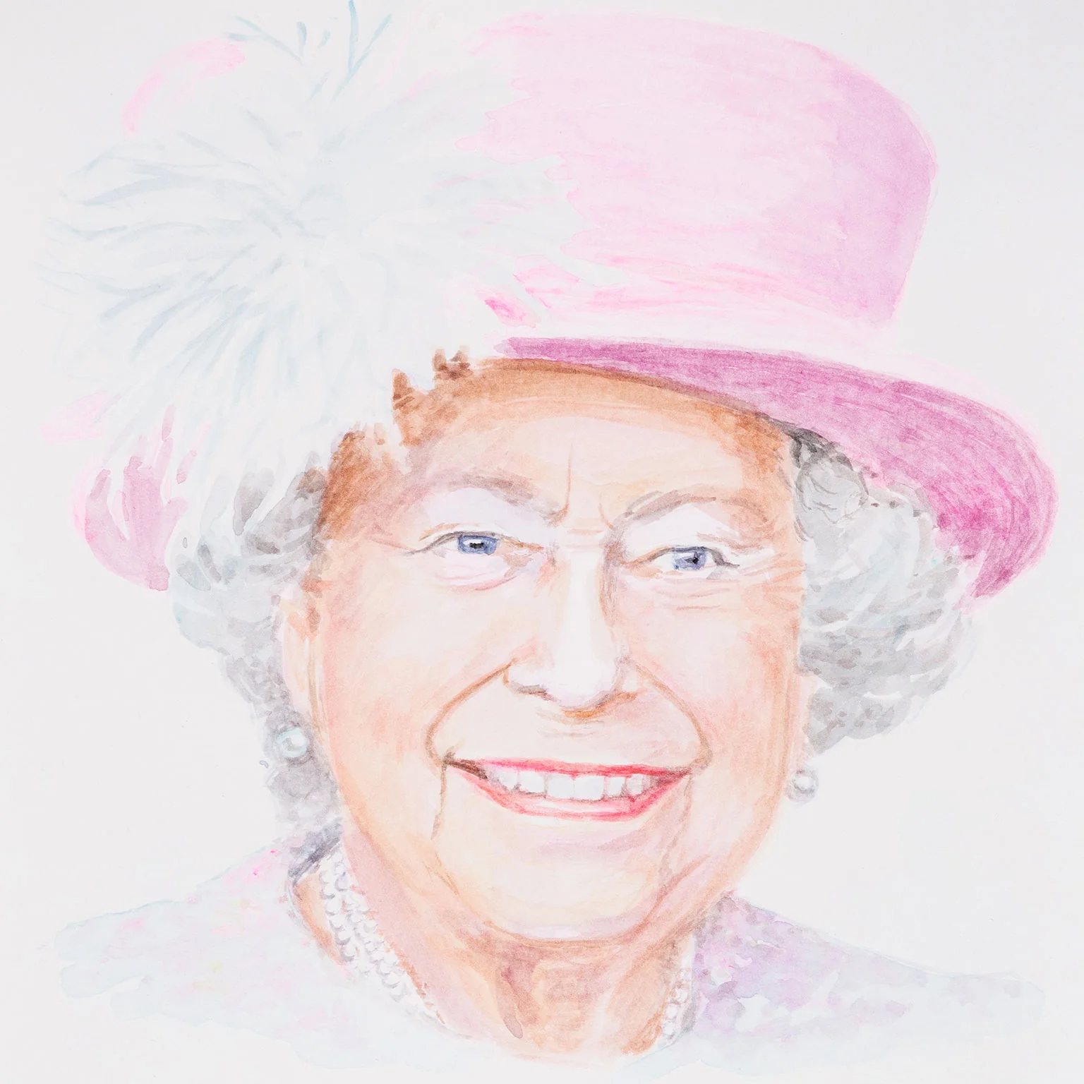 JOANNE TOD "THE QUEEN" WATERCOLOR, 2022 - Image 3