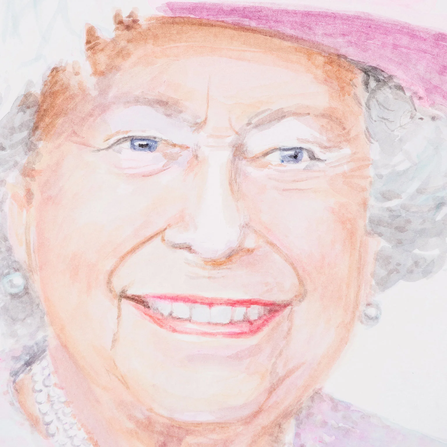 JOANNE TOD "THE QUEEN" WATERCOLOR, 2022 - Image 4