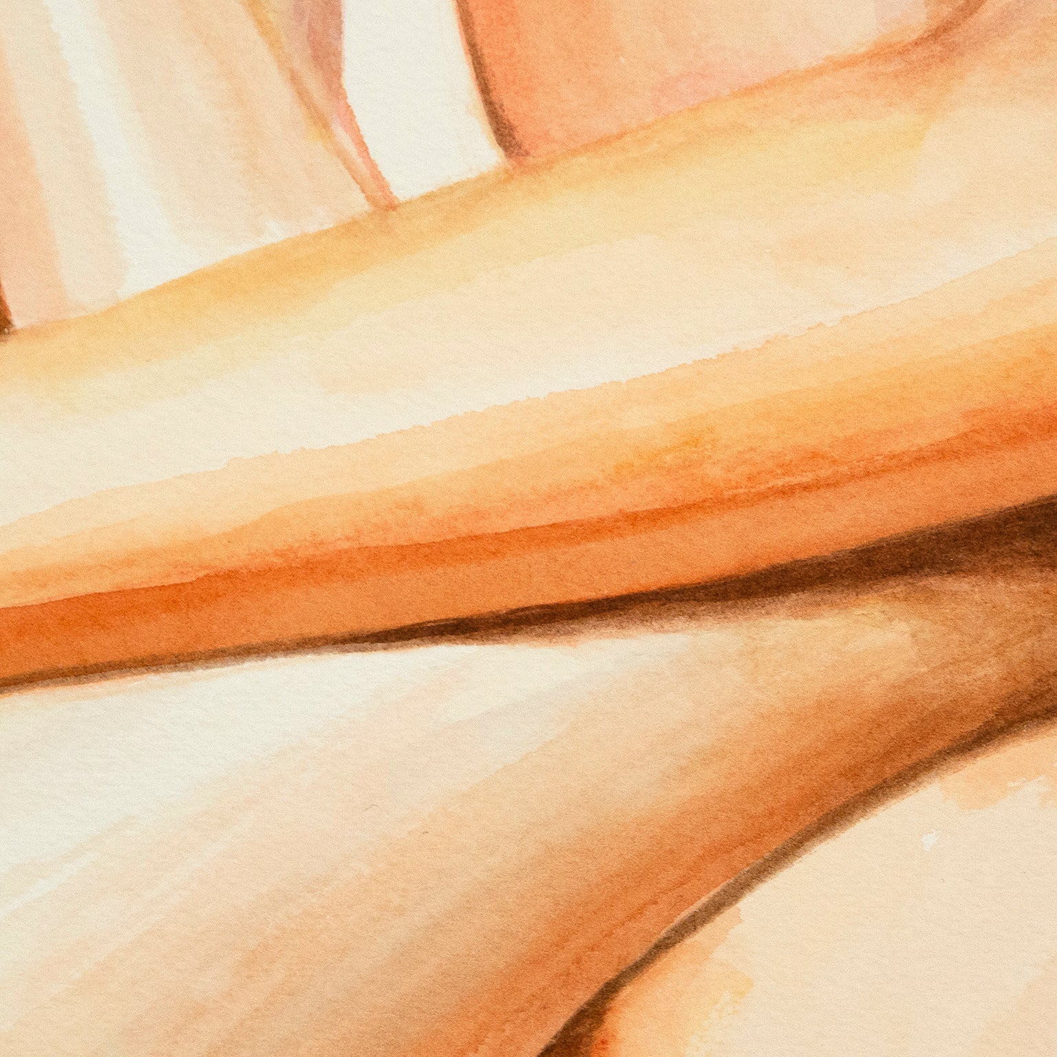 JOANNE TOD "EMBRACE" WATERCOLOR, 2020 - Image 4