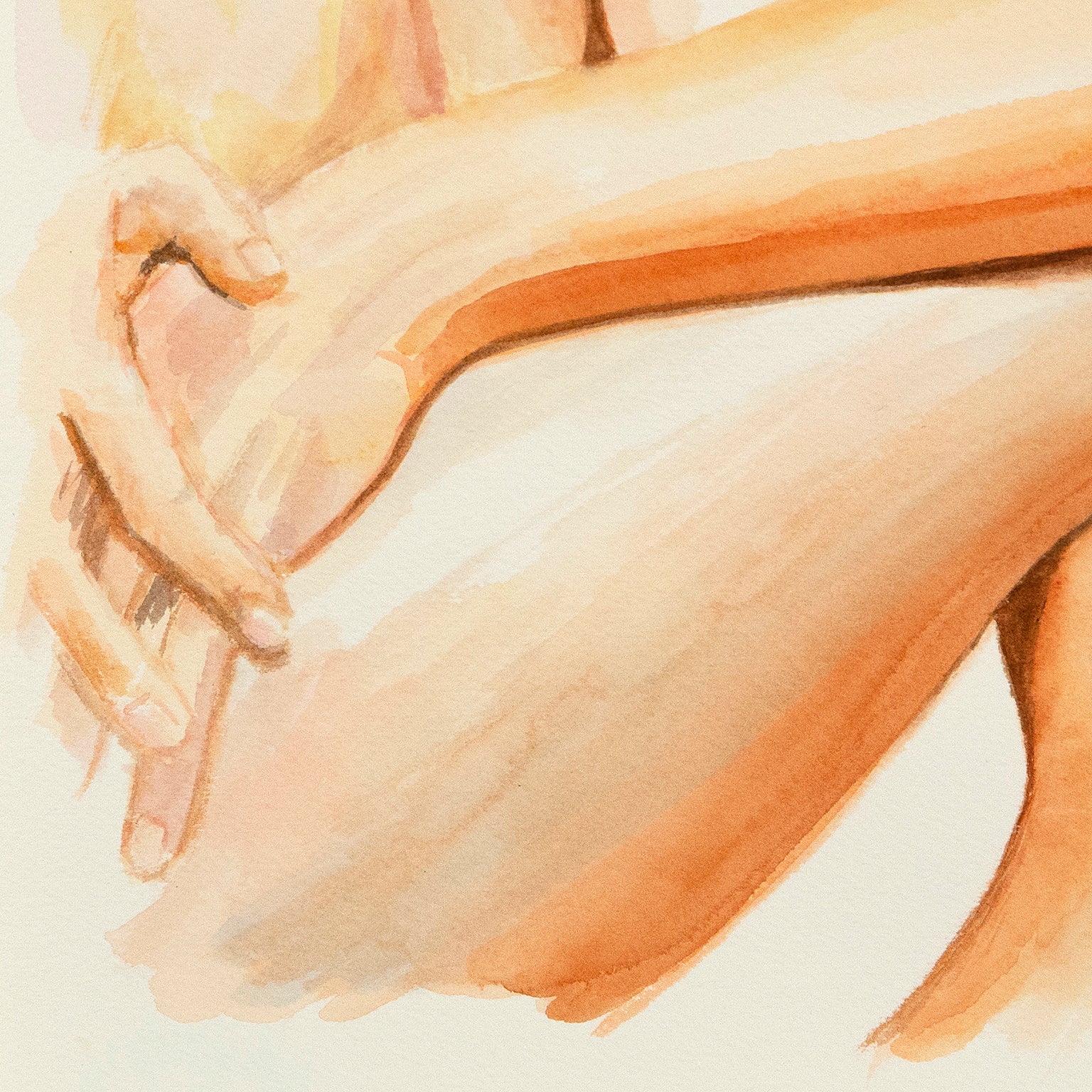 JOANNE TOD "EMBRACE" WATERCOLOR, 2020 - Image 7