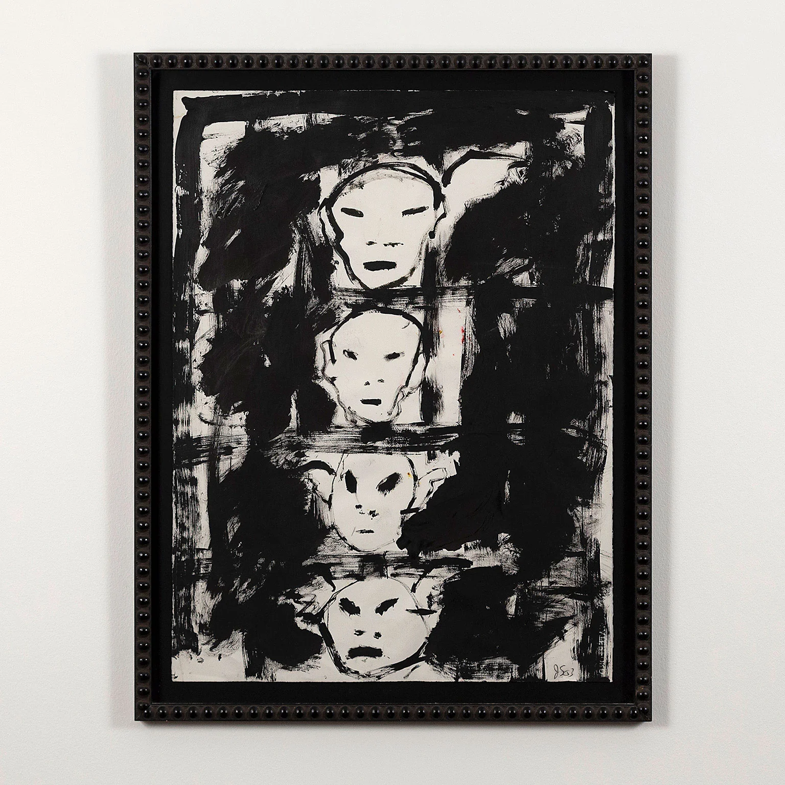 JOHN SCOTT "UNTITLED" ACRYLIC ON PAPER, 2003 - Image 2