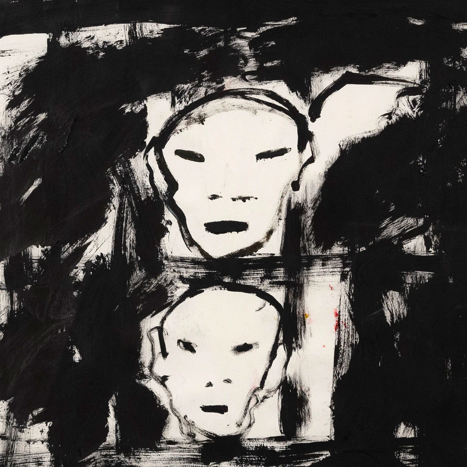 JOHN SCOTT "UNTITLED" ACRYLIC ON PAPER, 2003 - Image 5