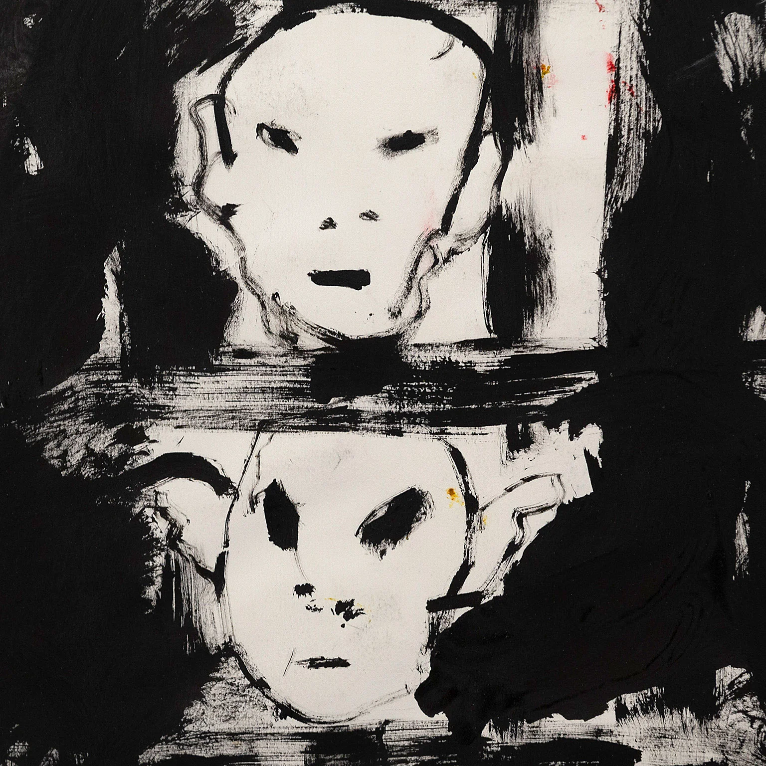 JOHN SCOTT "UNTITLED" ACRYLIC ON PAPER, 2003 - Image 6