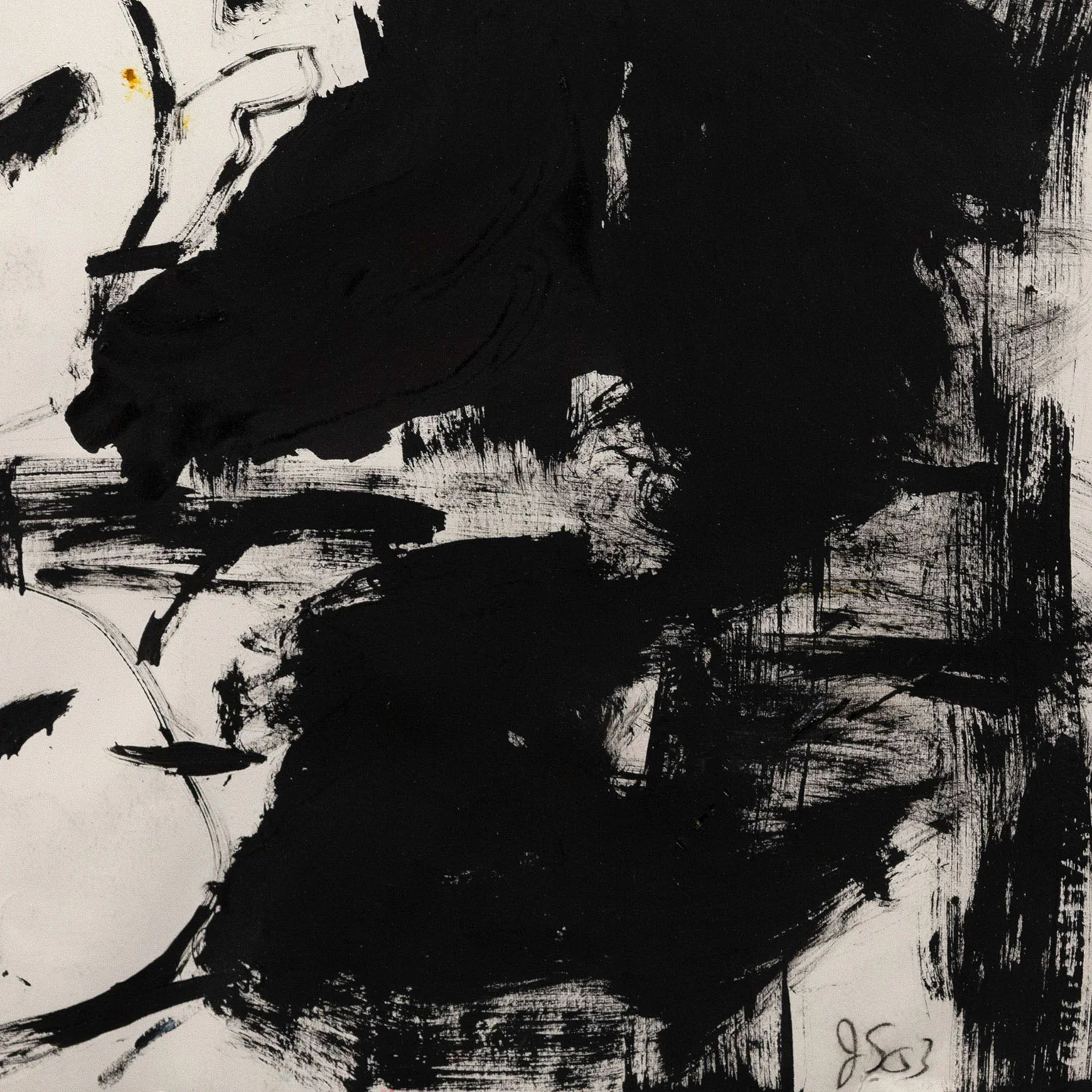 JOHN SCOTT "UNTITLED" ACRYLIC ON PAPER, 2003 - Image 8