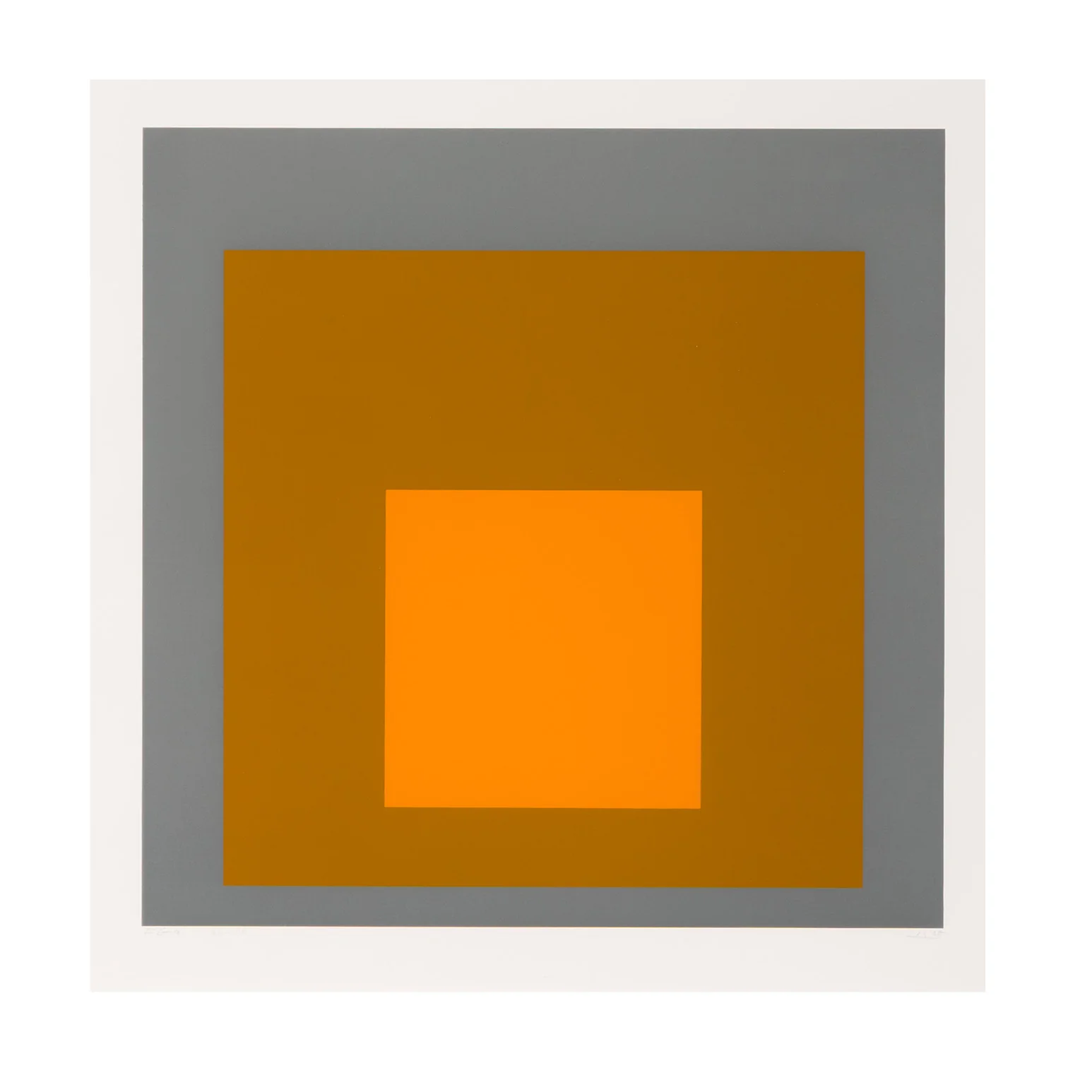 JOSEF ALBERS "CADMIUM ORANGE" SERIGRAPH, 1968 - Image 3