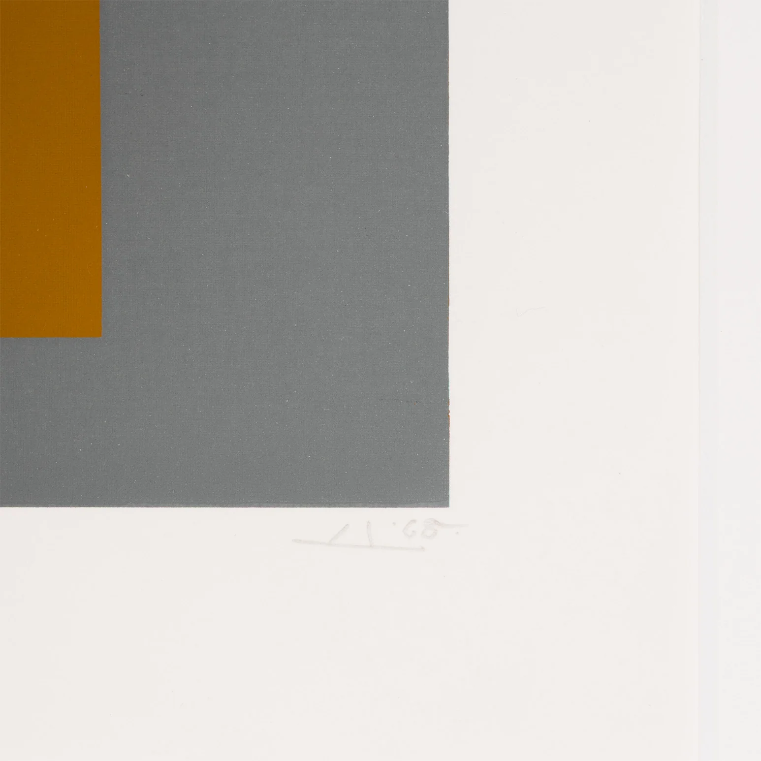 JOSEF ALBERS "CADMIUM ORANGE" SERIGRAPH, 1968 - Image 8