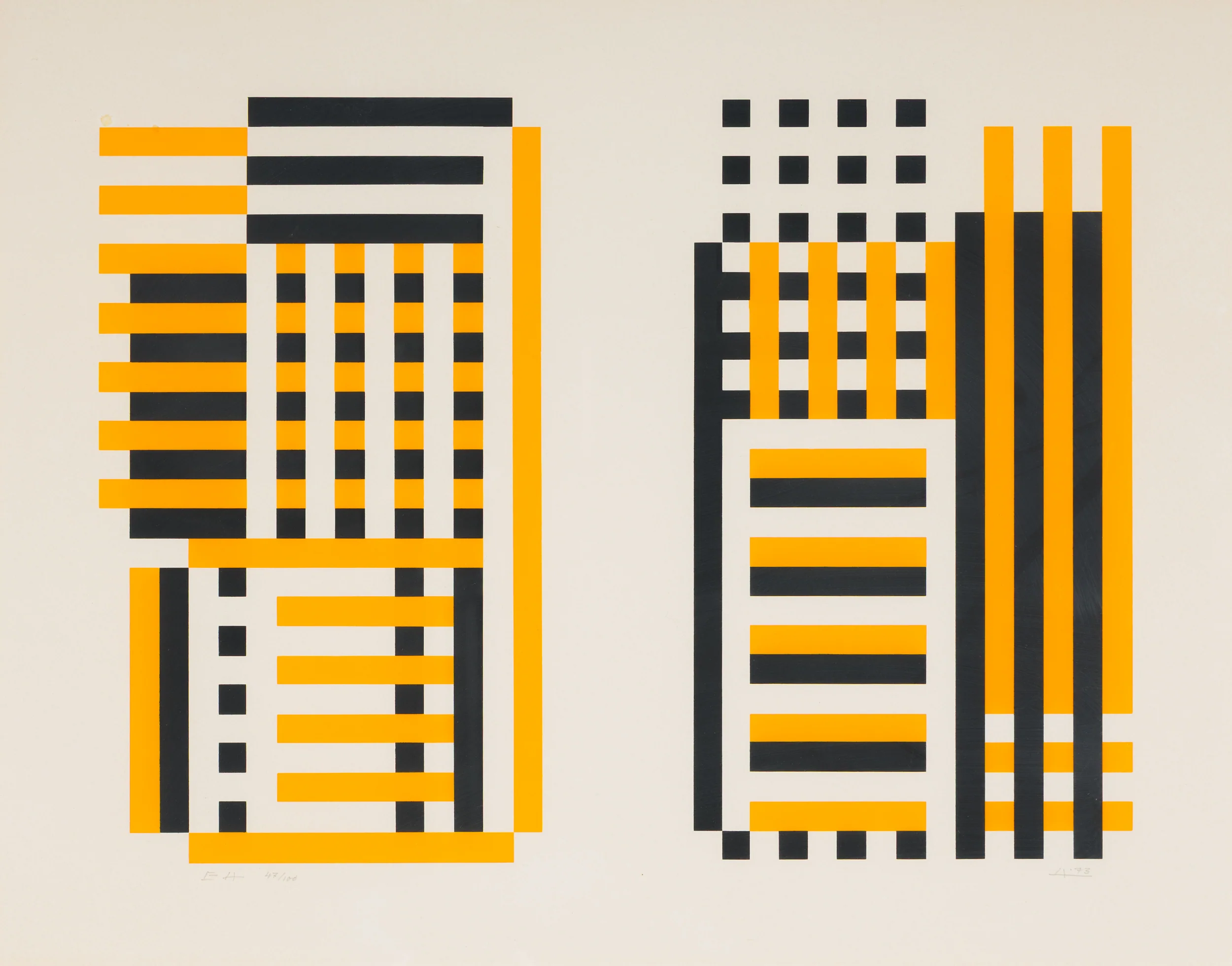 JOSEF ALBERS "EA" SCREENPRINT, 1973 - Image 14