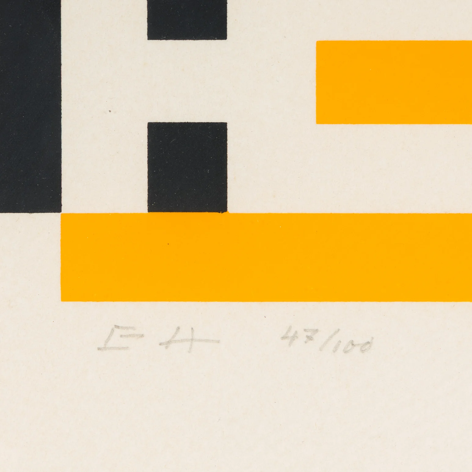 JOSEF ALBERS "EA" SCREENPRINT, 1973 - Image 4