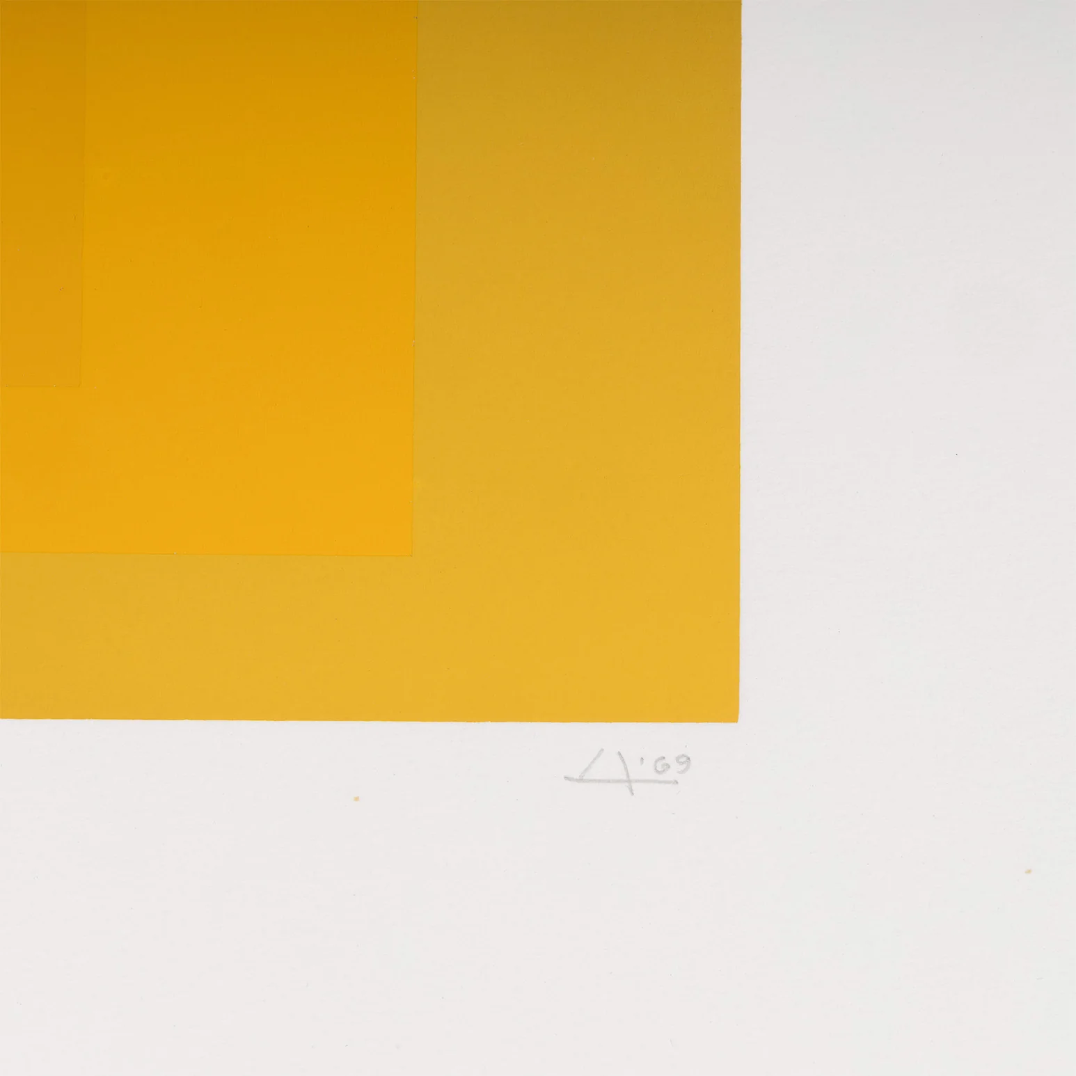 JOSEF ALBERS "GARDEN YELLOWS" SERIGRAPH, 1969 - Image 6