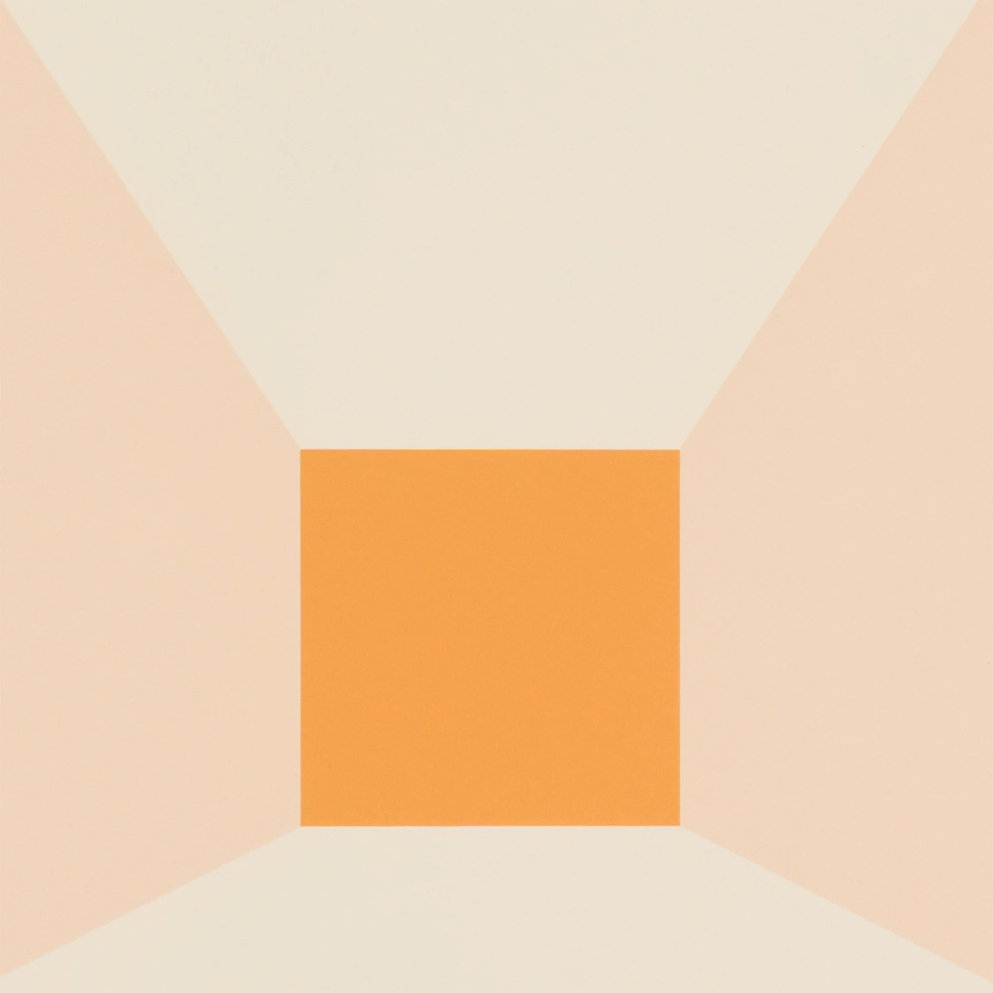 JOSEF ALBERS "MITERED SQUARES - APRICOT" SCREENPRINT, 1976 - Image 10