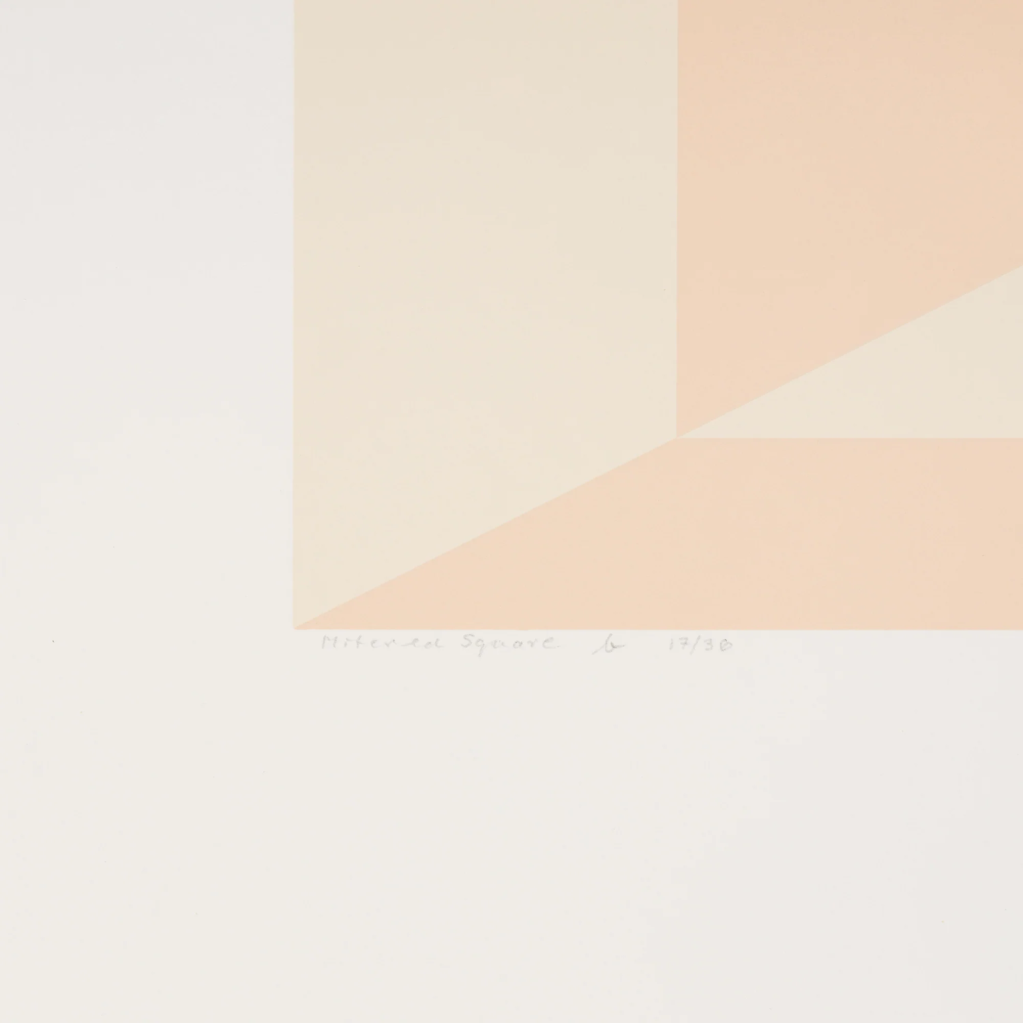 JOSEF ALBERS "MITERED SQUARES - APRICOT" SCREENPRINT, 1976 - Image 11